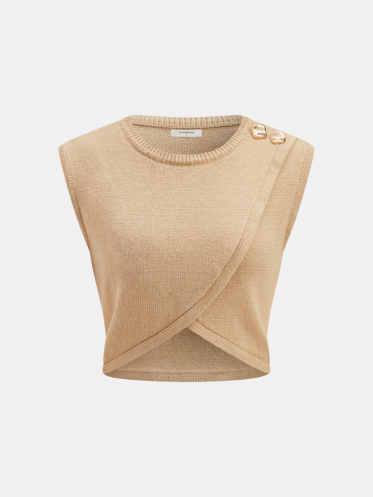 Asymmetrical Crop Knit Top & Midi Skirt Set for Women