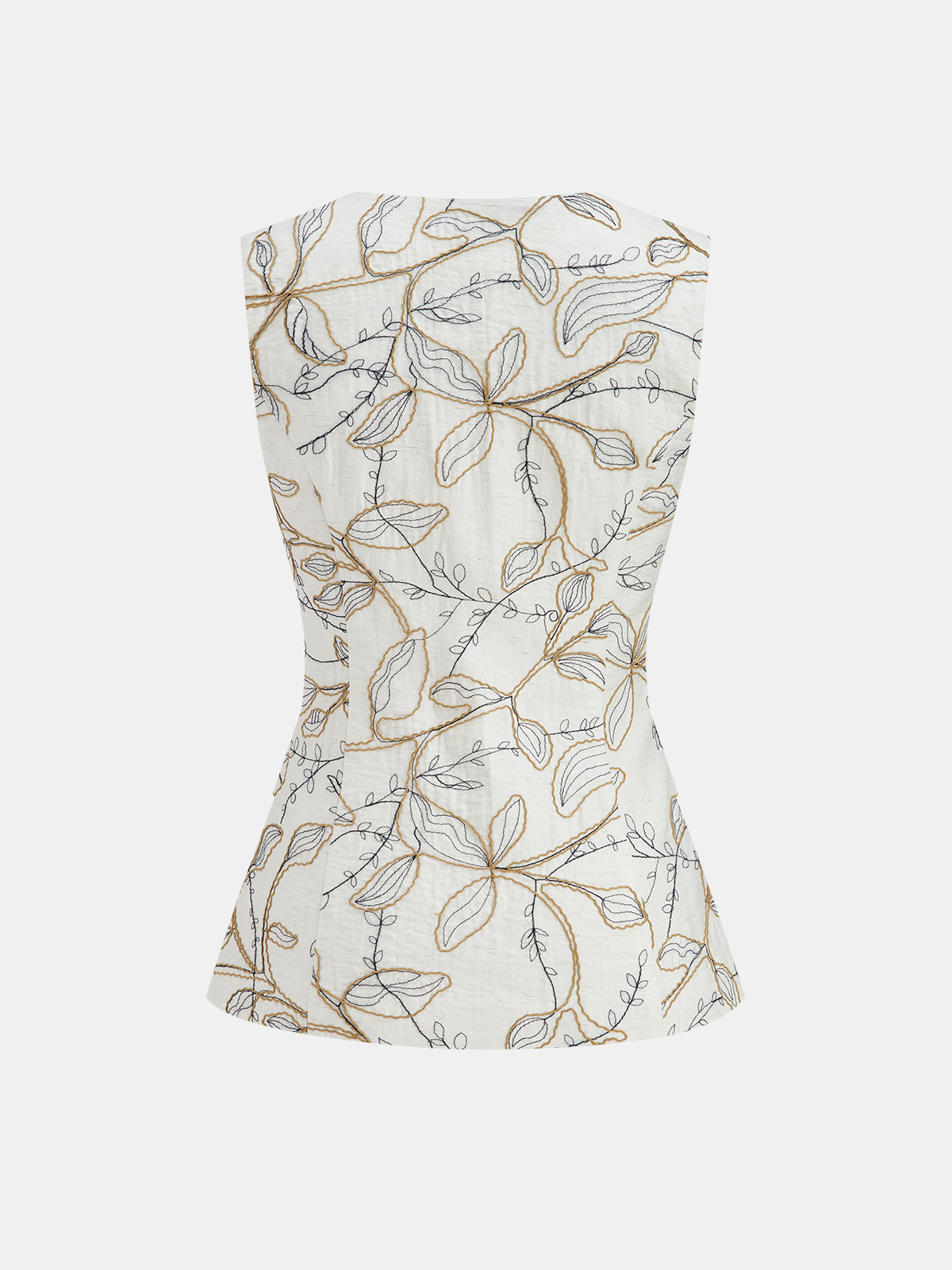 Printed Metal Button Vest & Mini Skirt Set with Trendy Patterns
