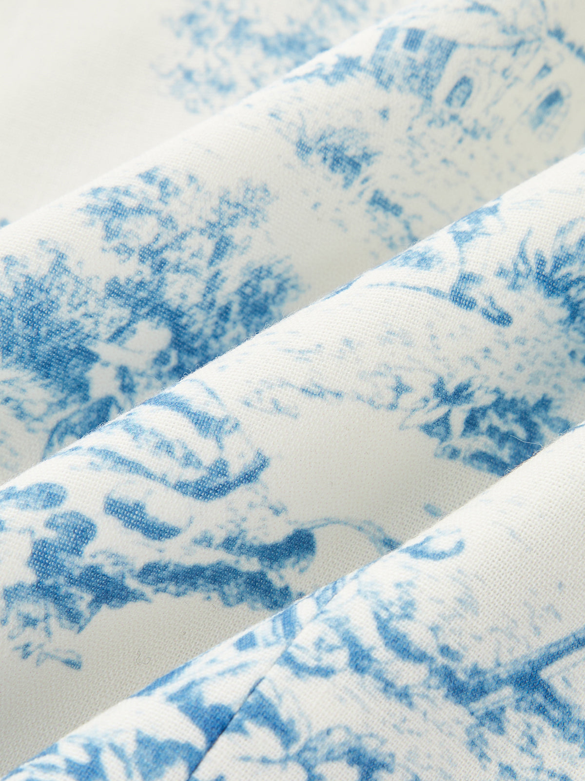 Toile Print Vest & Pleated Skirt Set for Women Spring Collection