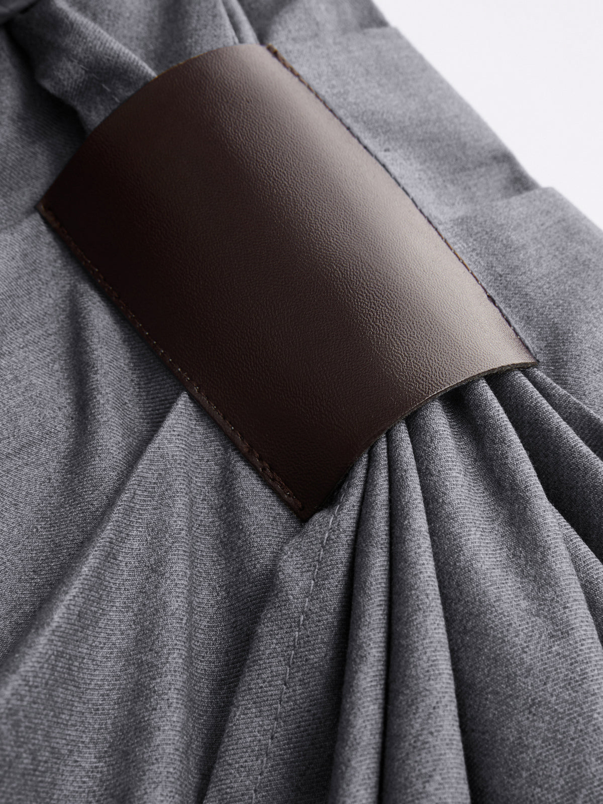 Buckle Detail Wrap Wide Leg Pants High Waist Casual Trousers