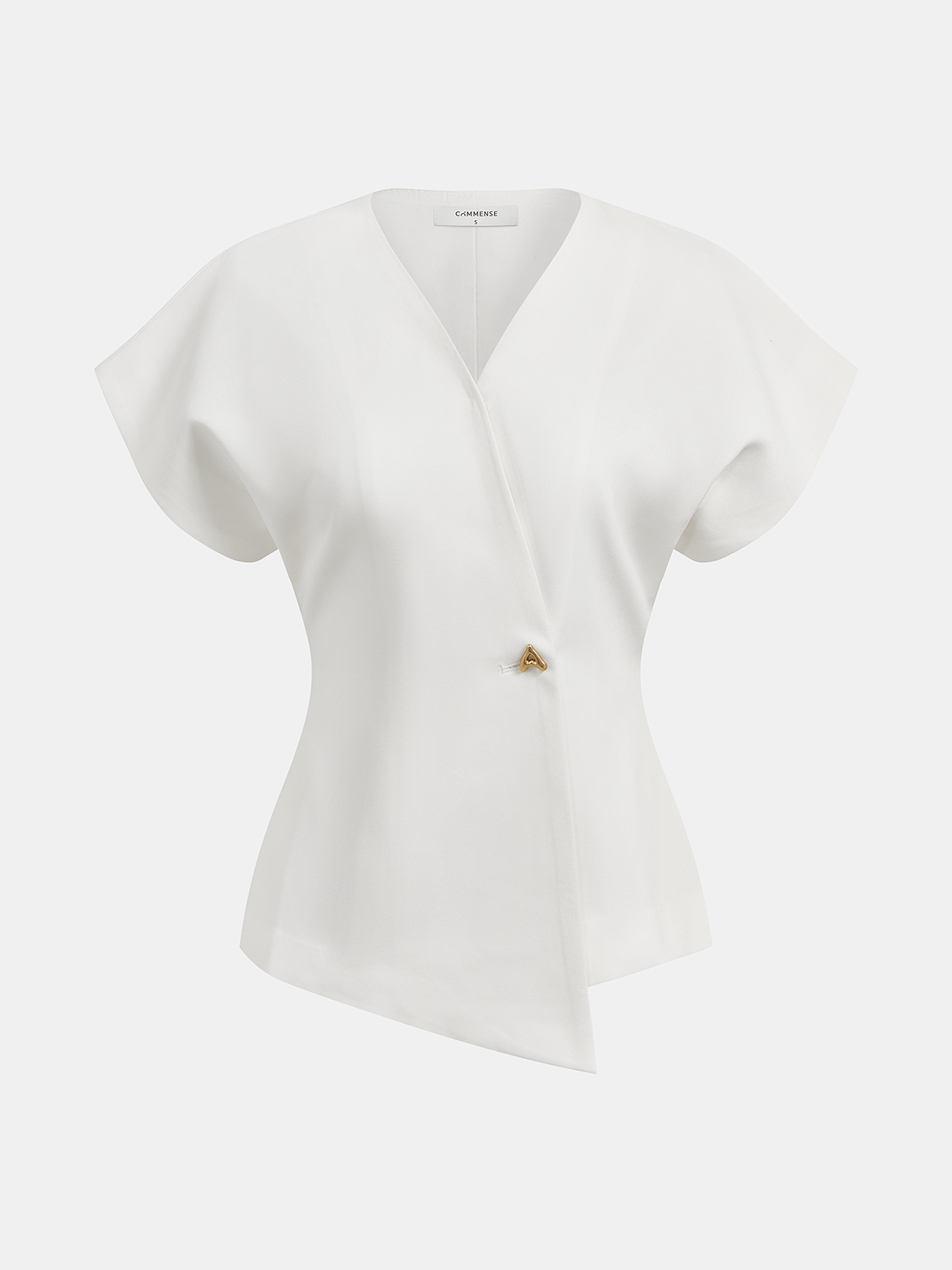 Trendy V-Neck Button Down Blouse for Women Casual Fit