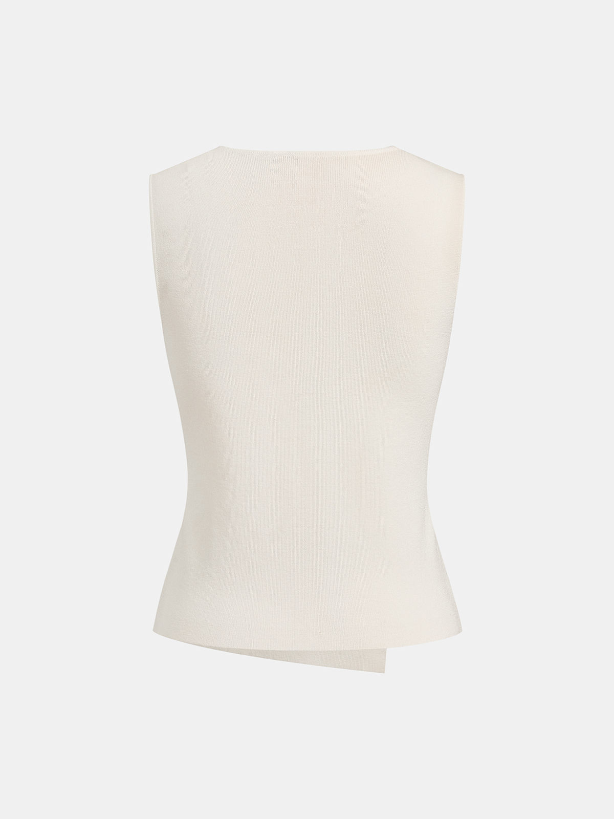 Metal Buckle Sleeveless Knit Top Women's Casual Trendy Tops