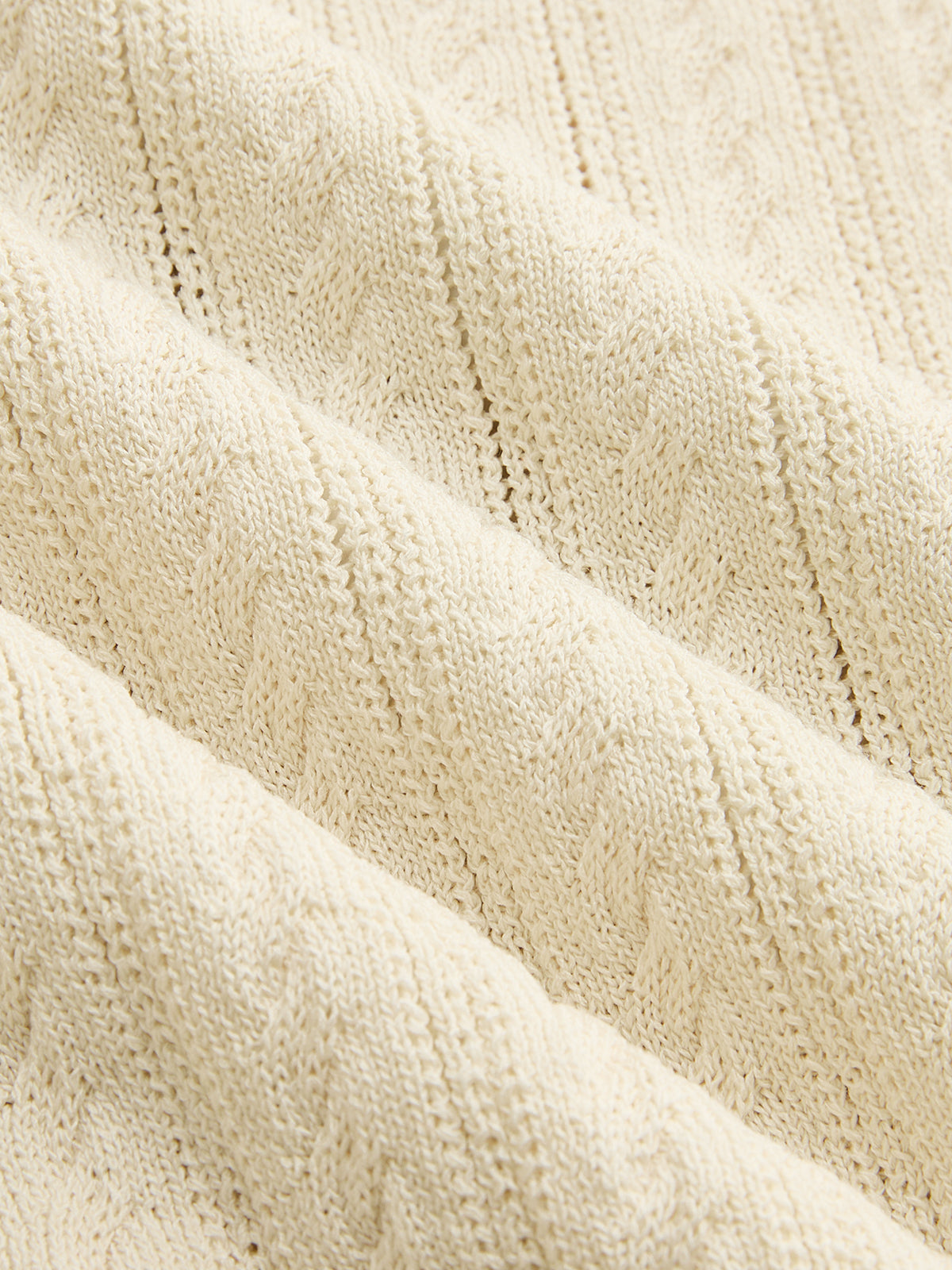 Cable Knit Sleeveless Henley Sweater Vest for Women Comfortable Layering Piece