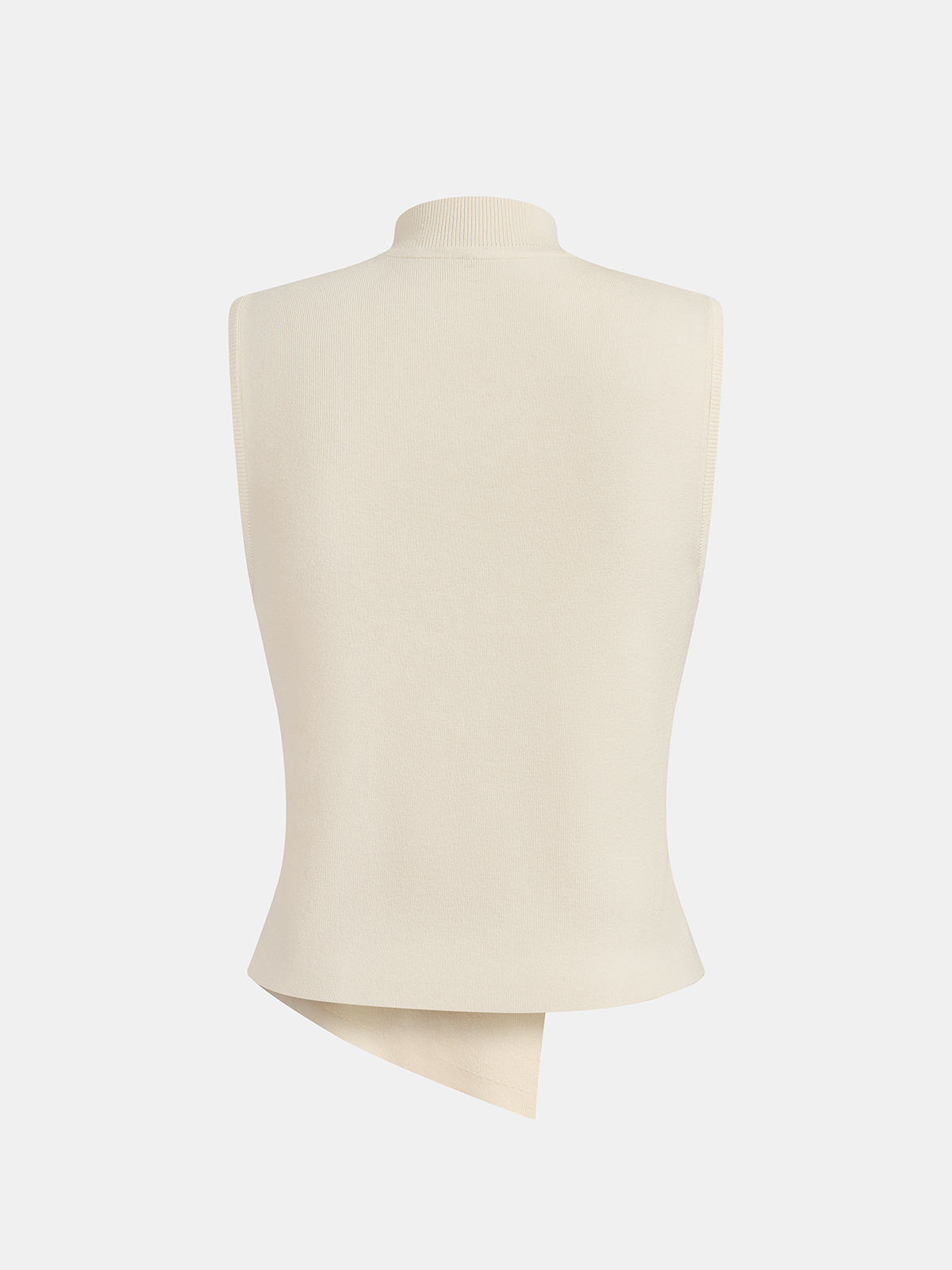 Asymmetric Button Sleeveless Knit Top Women's Casual Summer Tank