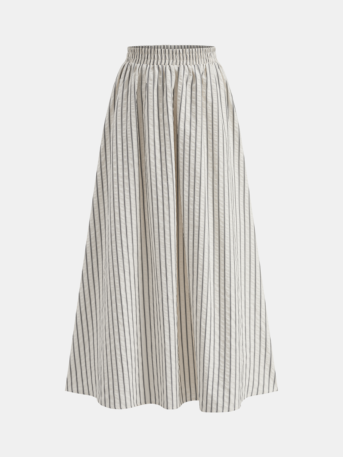 Striped Peplum Cami Top & Maxi Skirt Set for Women Summer Style