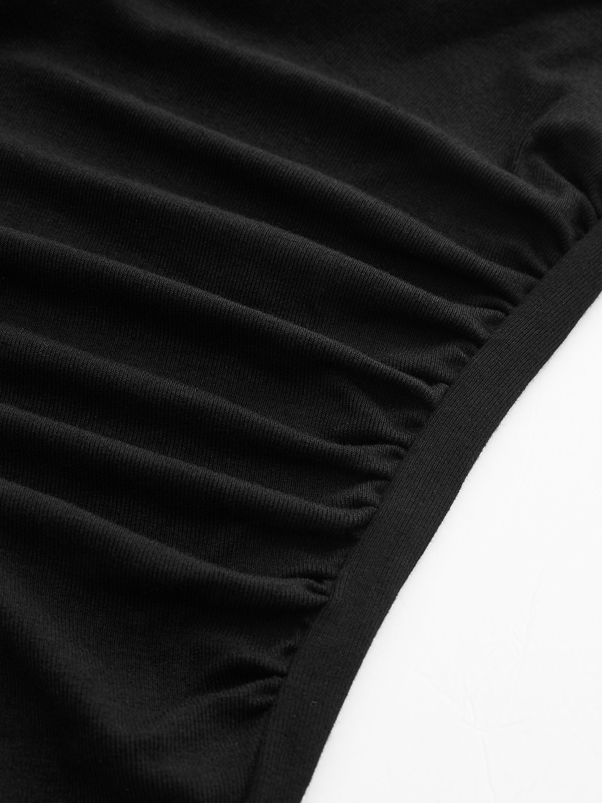 Ribbed Knit Long Sleeve Asymmetric Shirt for Women Casual Fit Comfort