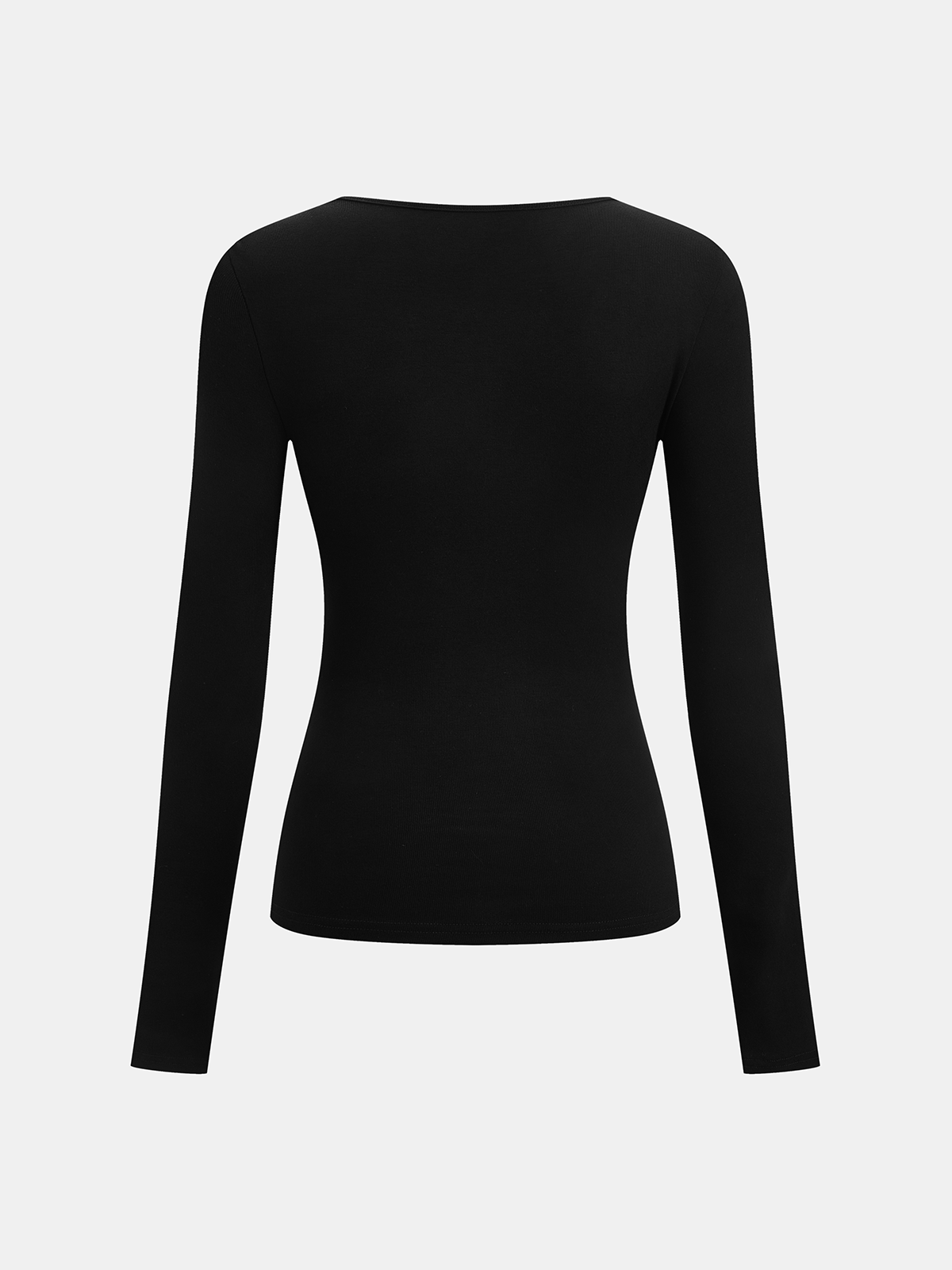 Ribbed Knit Long Sleeve Asymmetric Shirt for Women Casual Fit Comfort