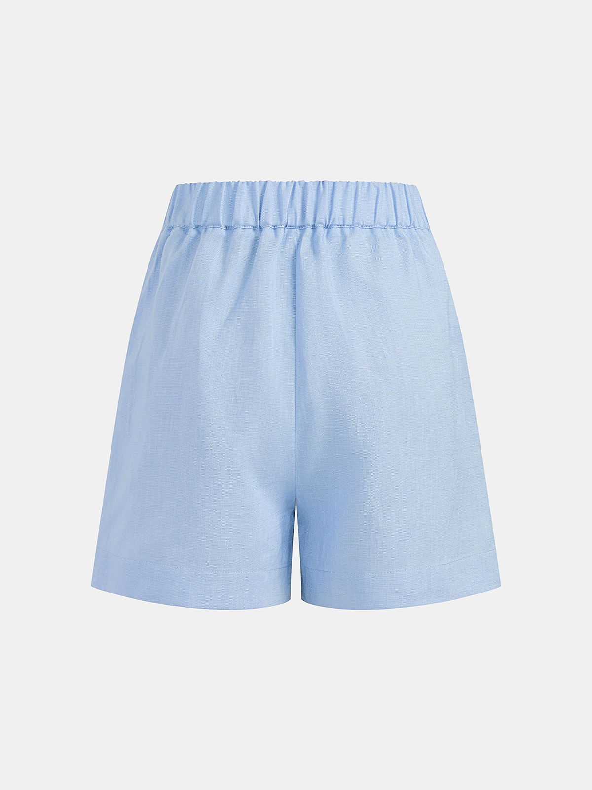 "Comfortable Tencel Blend Halter Buttoned Vest & Shorts Set for Summer"