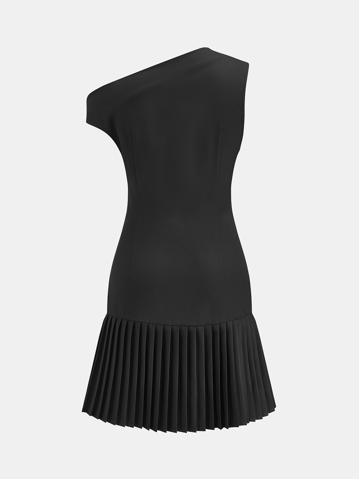 Off Shoulder Ruched Pleated Mini Dress for Evening Wear