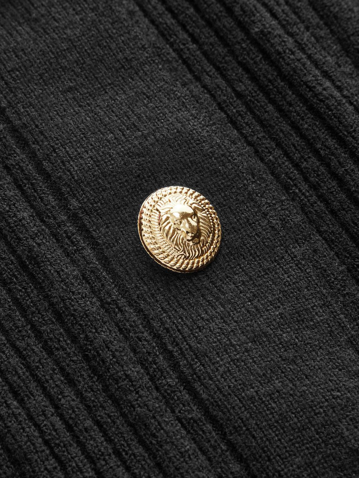 Sheer Sleeve Metal Button Ribbed Knit Cardigan Women's Fashion Sweater