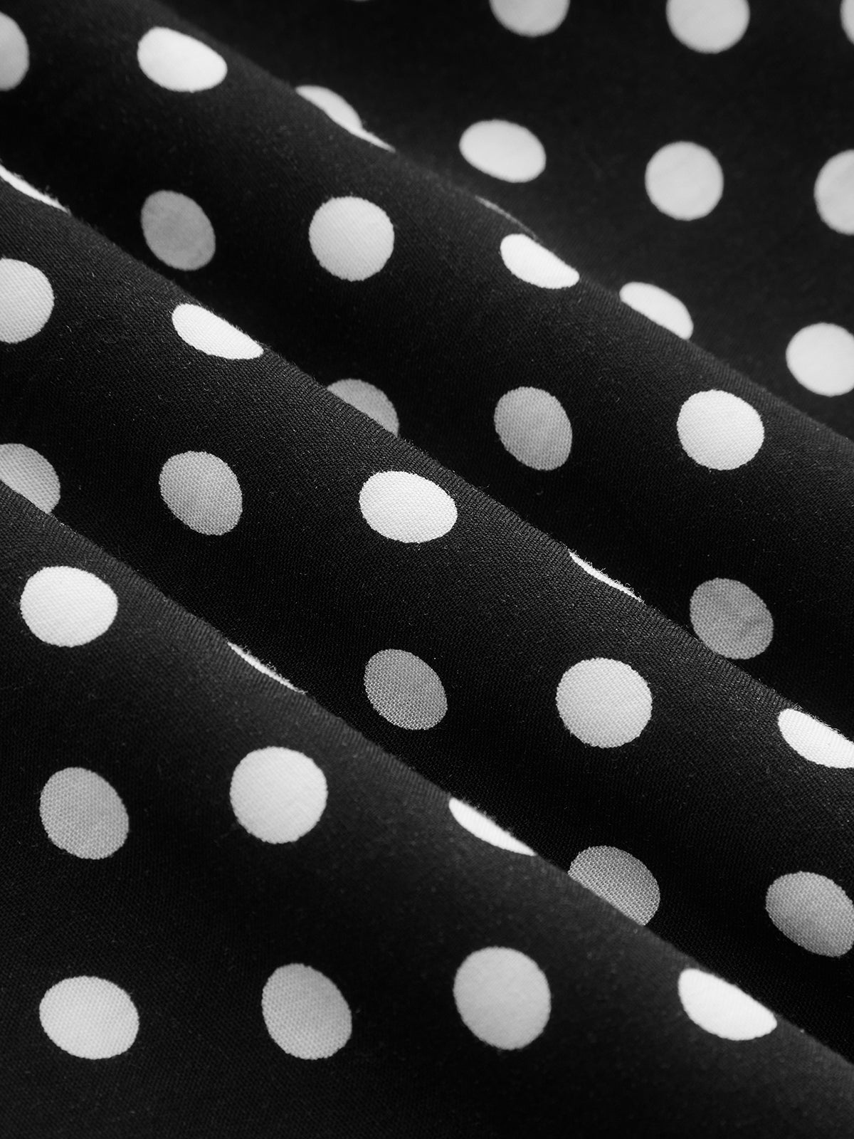 Polka Dot Lace V-Neck Maxi Dress Elegant Flowy Evening Wear