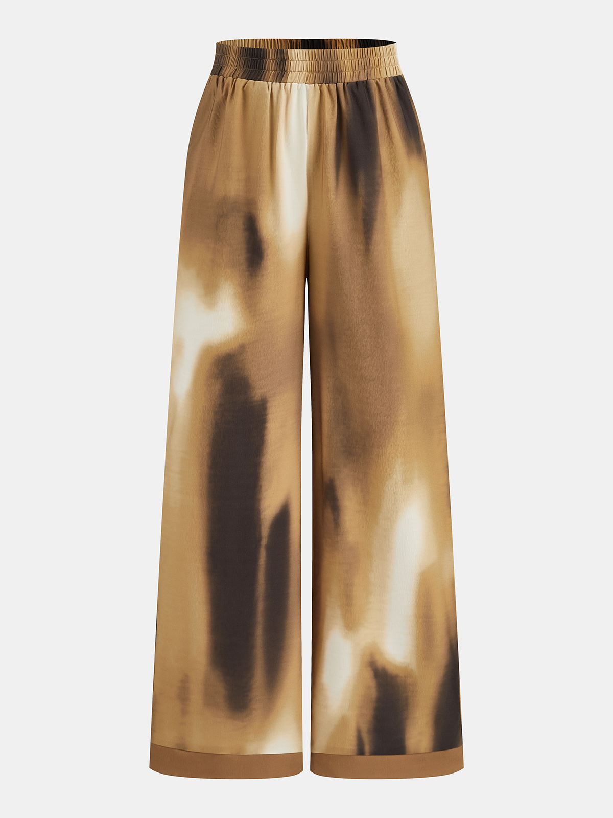 Tie-Dye Shirt & Wide-Leg Pants Set for Casual Summer Wear