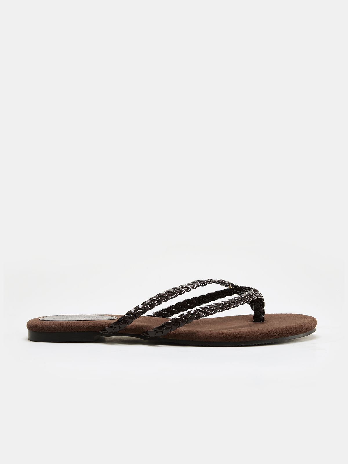 Braided Crisscross Flat Thong Sandals for Summer Beachwear