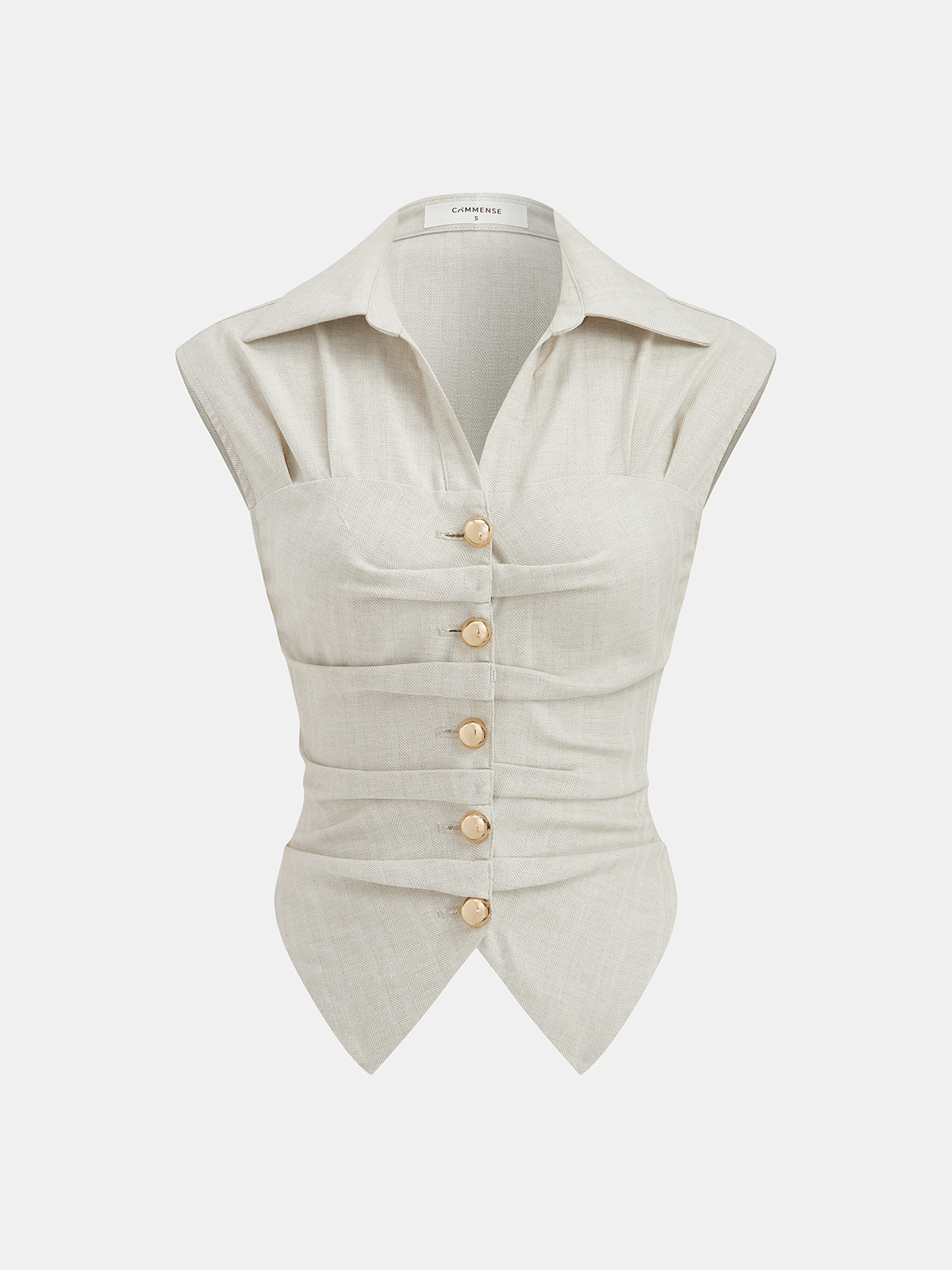 Cotton Linen Sleeveless Top & Pleated Pants Set for Women Casual Comfort