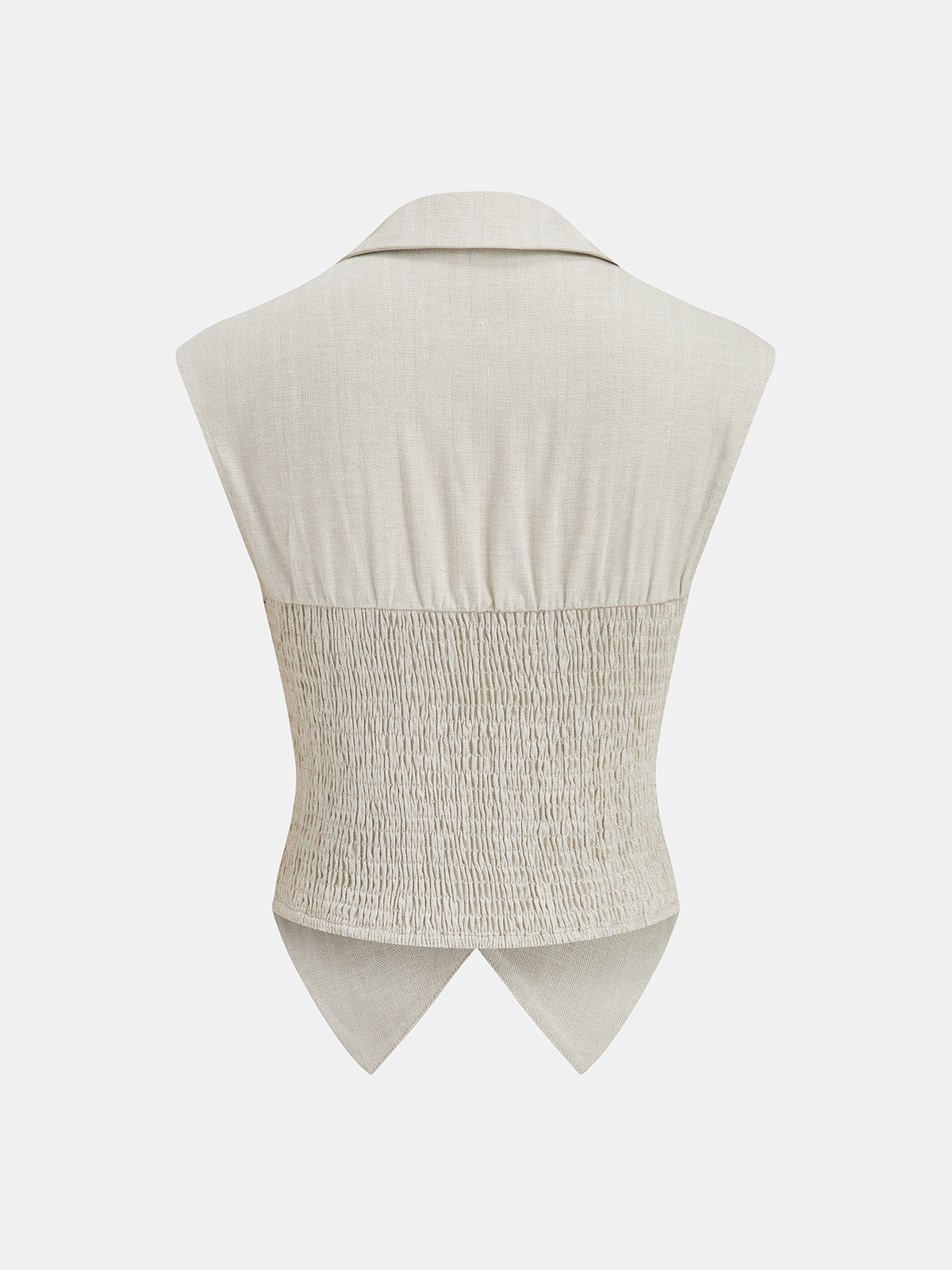 Cotton Linen Sleeveless Top & Pleated Pants Set for Women Casual Comfort