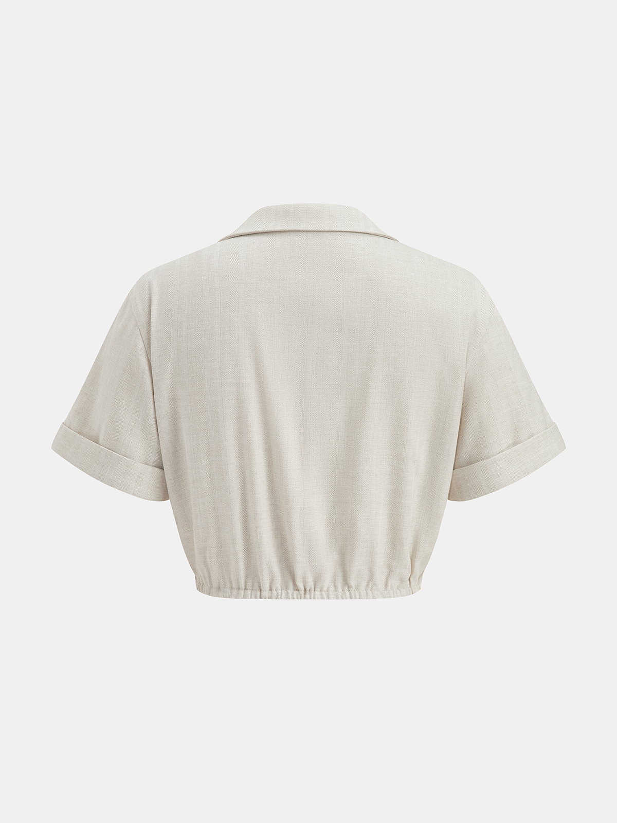 Cotton Linen Crop Top & Pleated Pants Set for Women Comfort Fit
