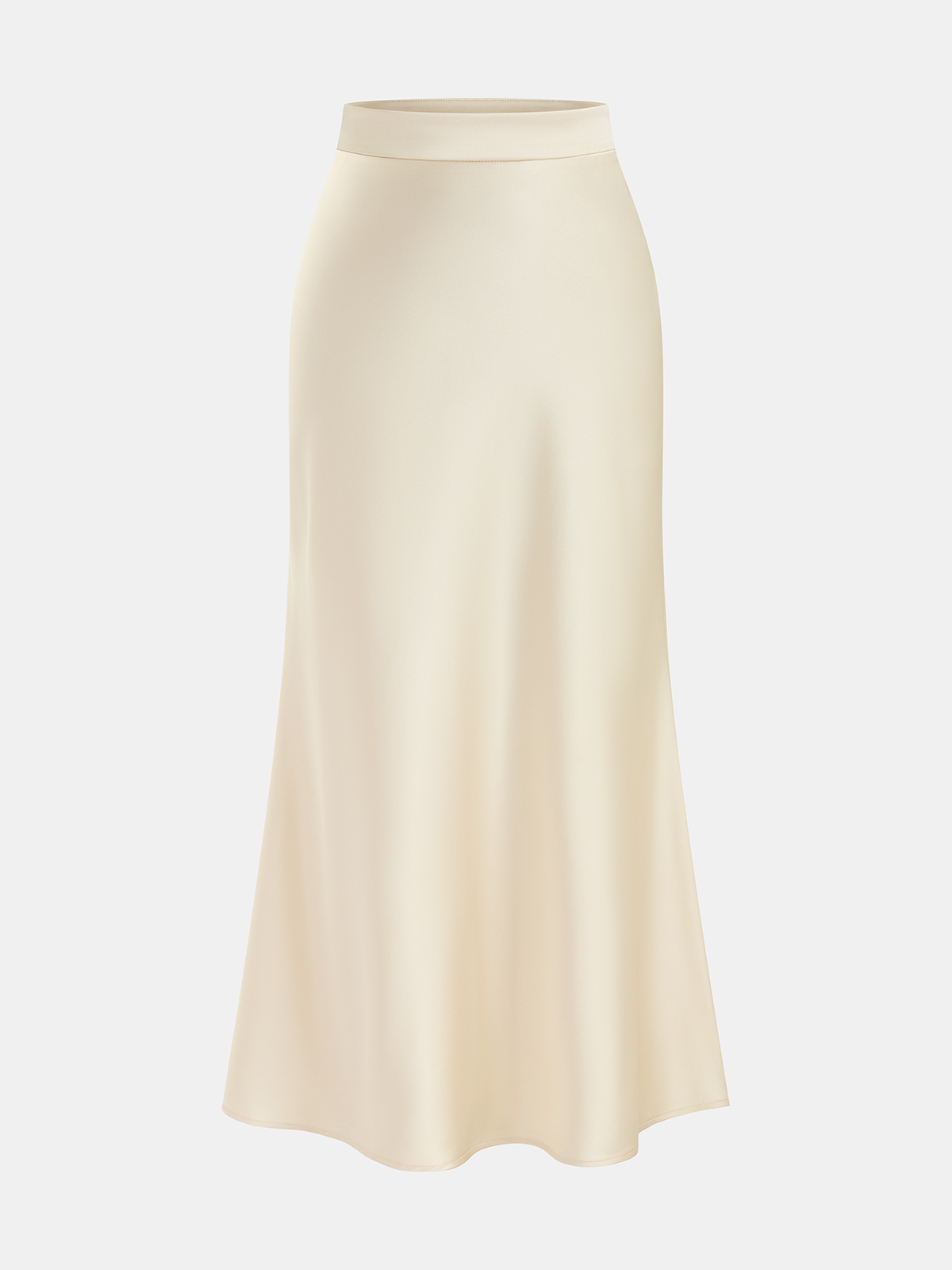 Satin Ruched Top & Midi Skirt Set for Elegant Evening Wear