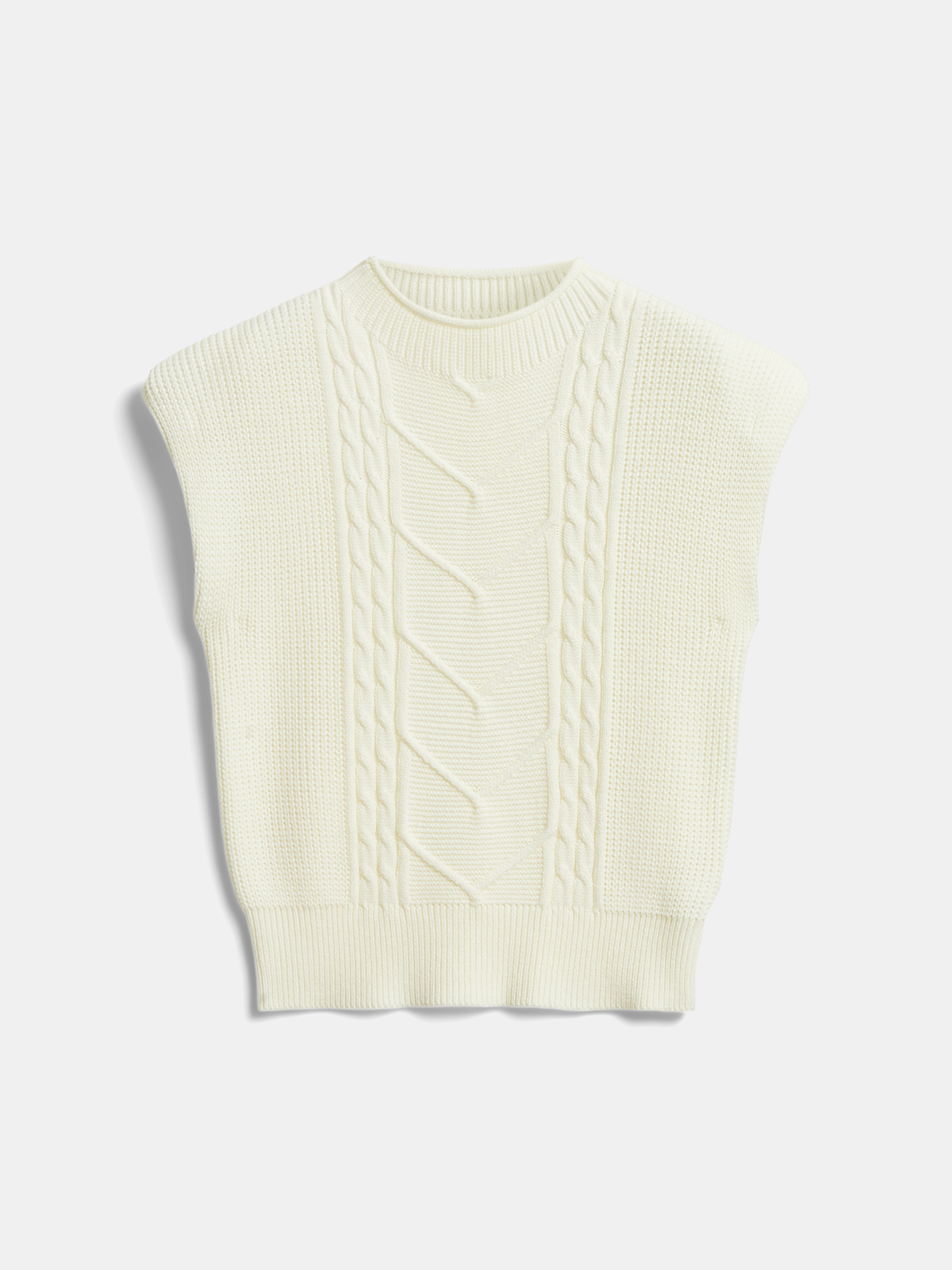 Plain Cap Sleeve Sweater Vest for Women Casual Wear