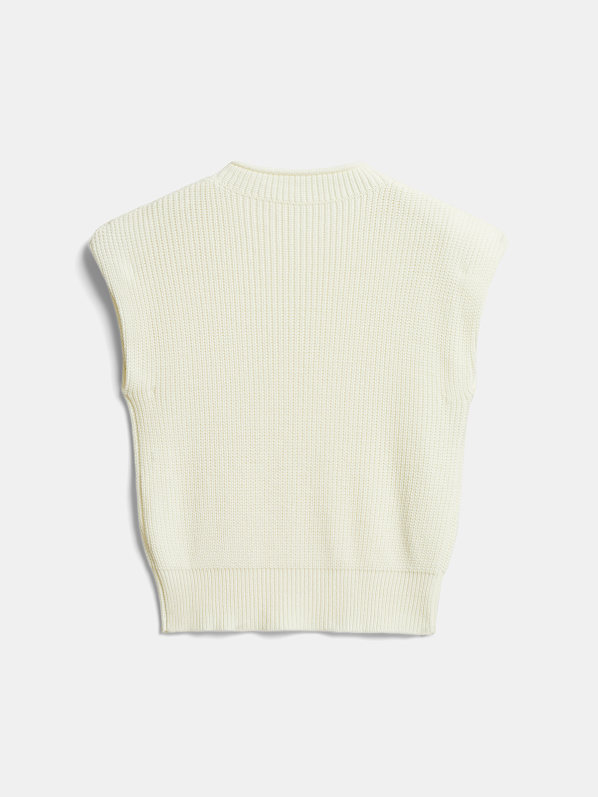 Plain Cap Sleeve Sweater Vest for Women Casual Wear