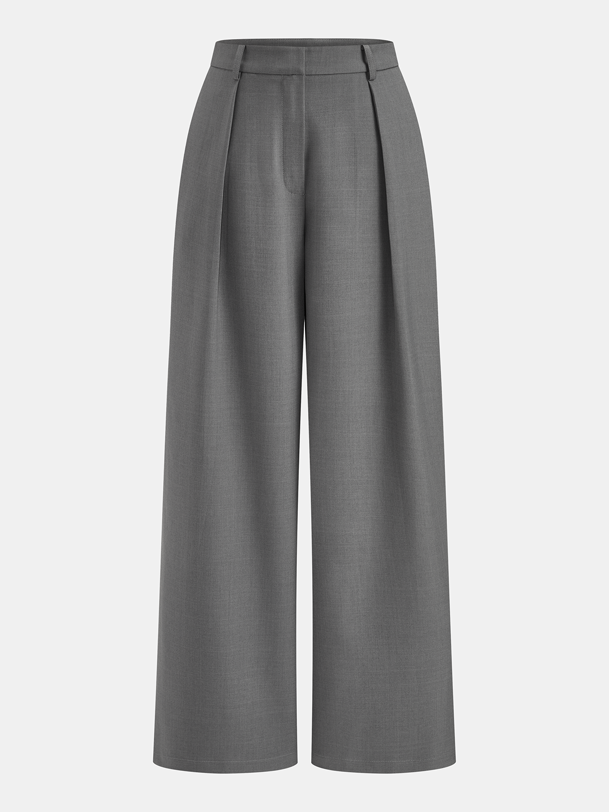 Wrap Front Fitted Top & Pleated Pants Set for Women, Elegant Outfit