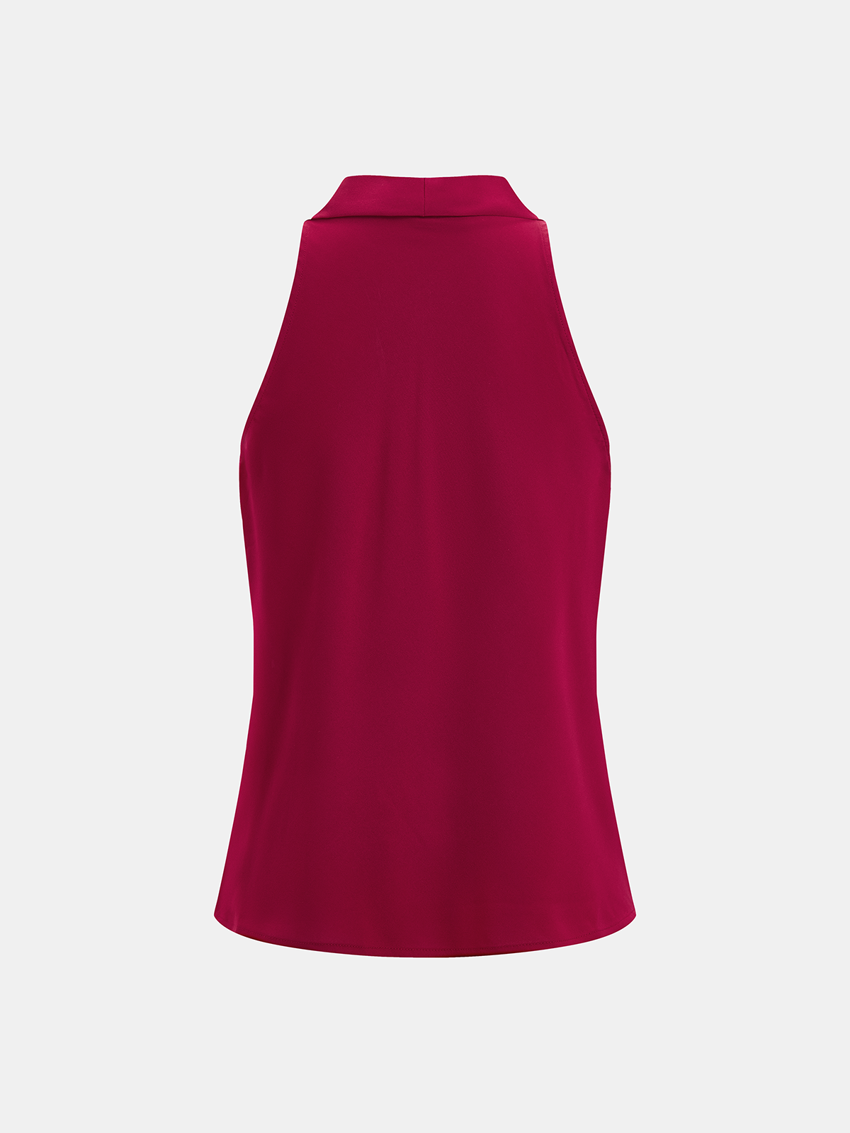 Metal Detail Cowl Neck Sleeveless Top for Women Casual Summer Wear