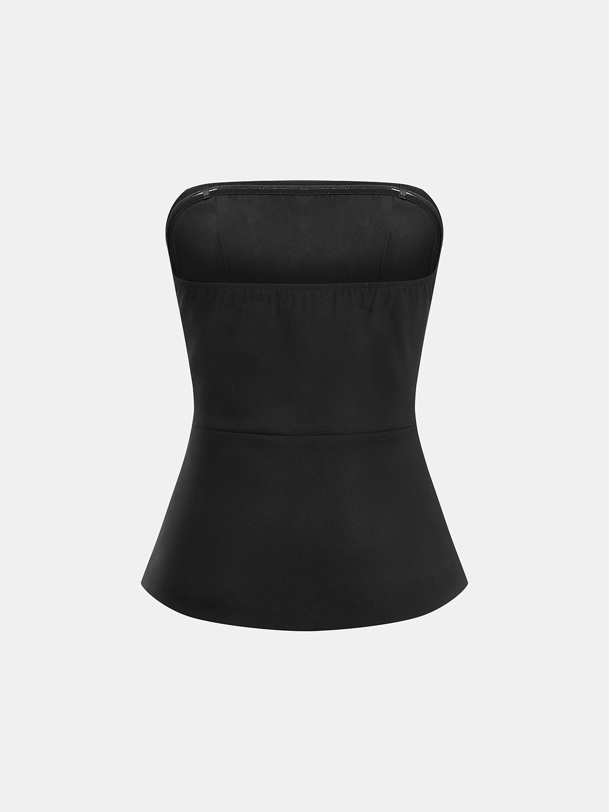 Strapless Top & Layered Pleated Skirt Set for Elegant Evening Wear