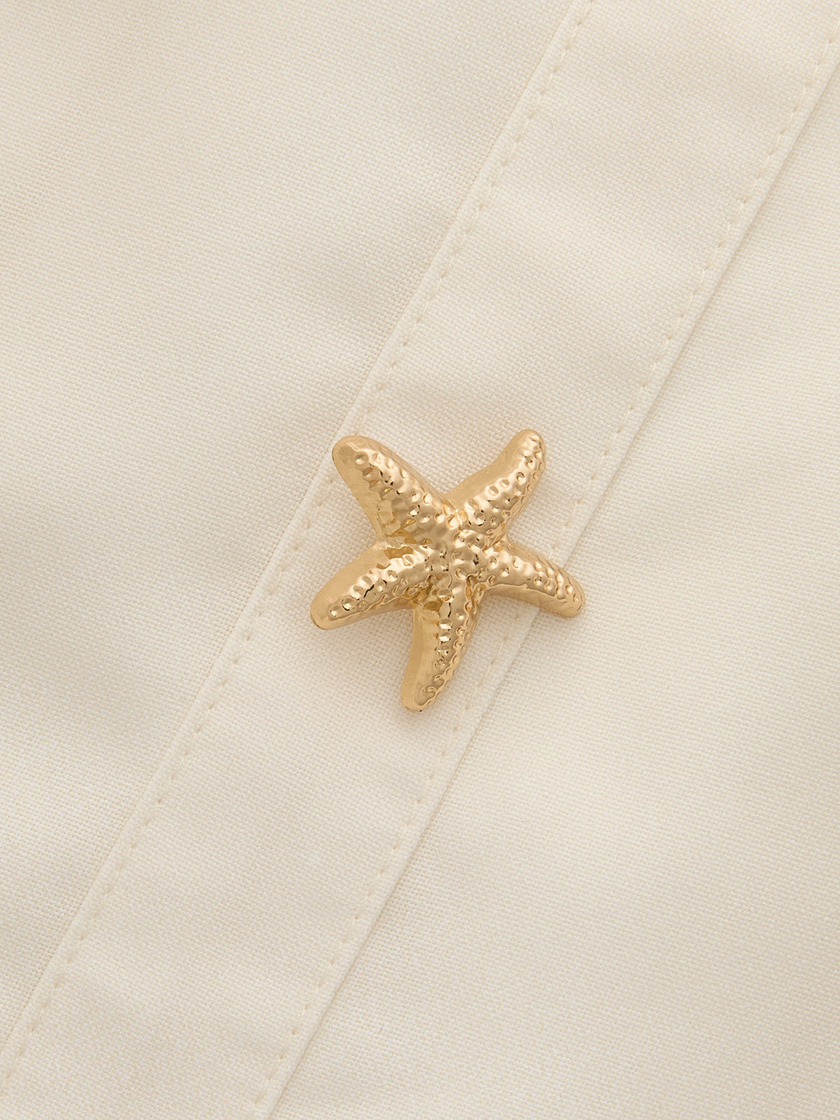 Starfish Detail Floral Print Sleeveless Mini Dress with Ruffle Hem