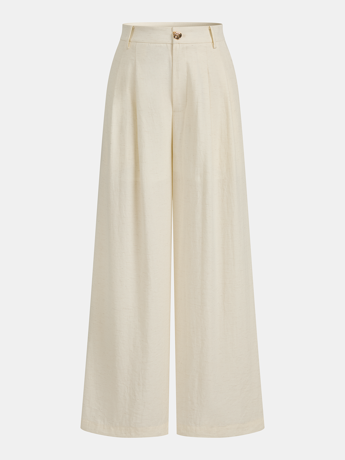 One Shoulder Metal Button Vest & Pants Set with Belt Detail