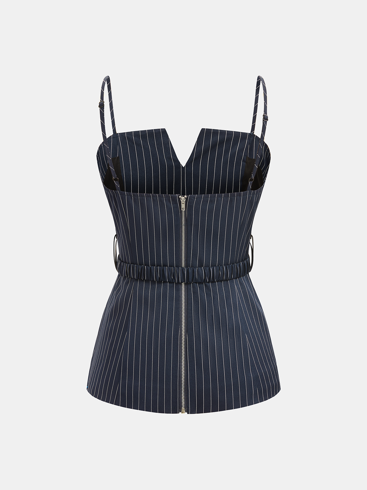 Pinstripe Cami Top & Wide Leg Pants Set for Women Casual Wear