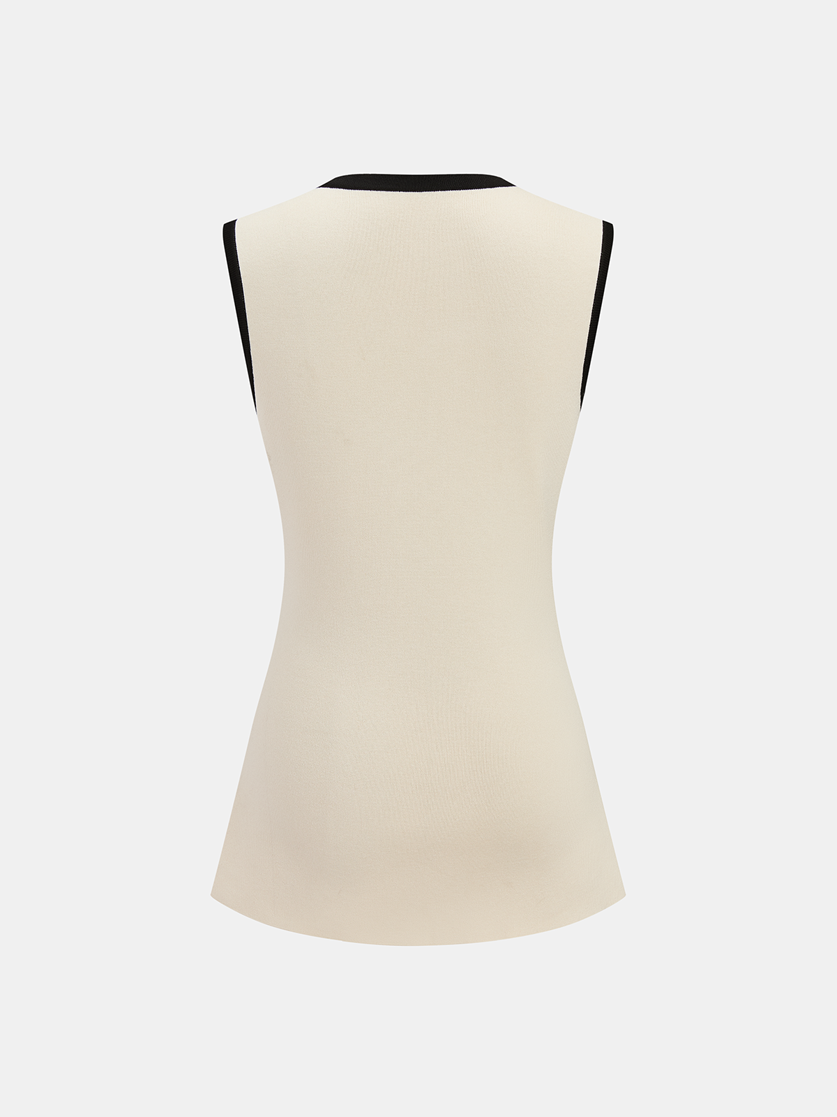 Contrast Trim Horsebit Sleeveless Knit Top for Women Stylish Fashion
