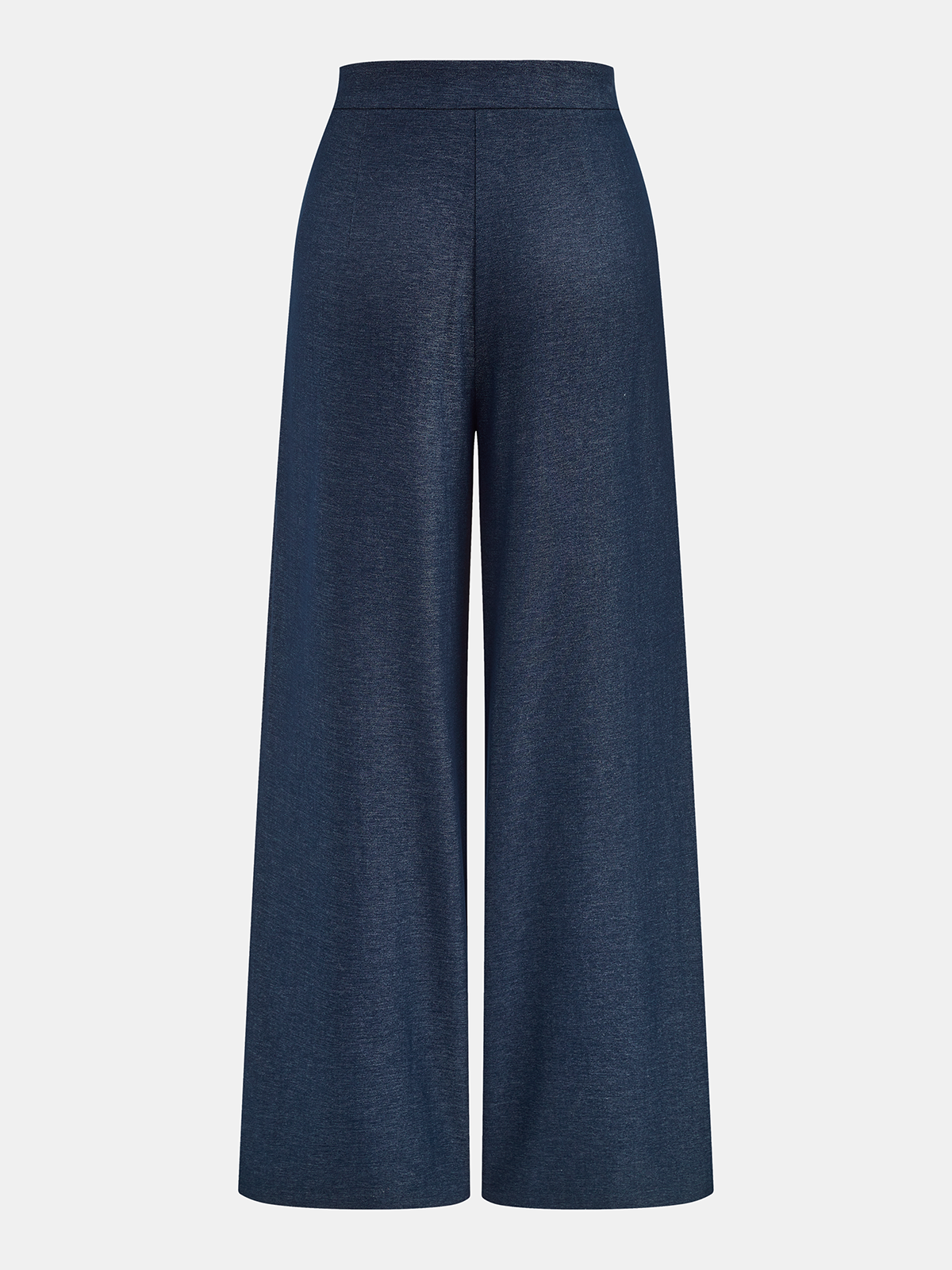 Mid-Waist Tie-Waist Wide Leg Pants for Casual and Office Wear