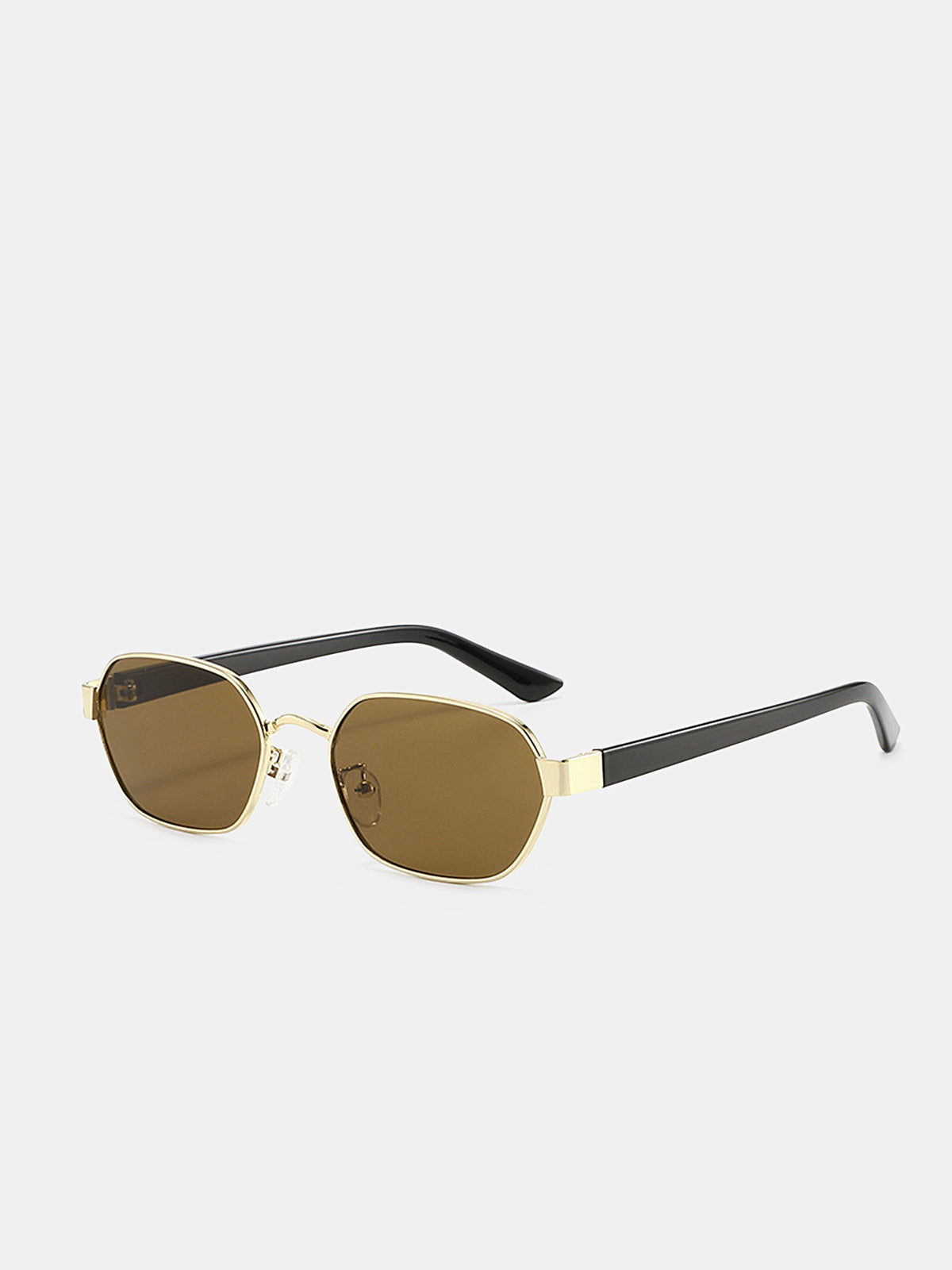 Vintage Rectangular Metal Sunglasses for Outdoor Activities
