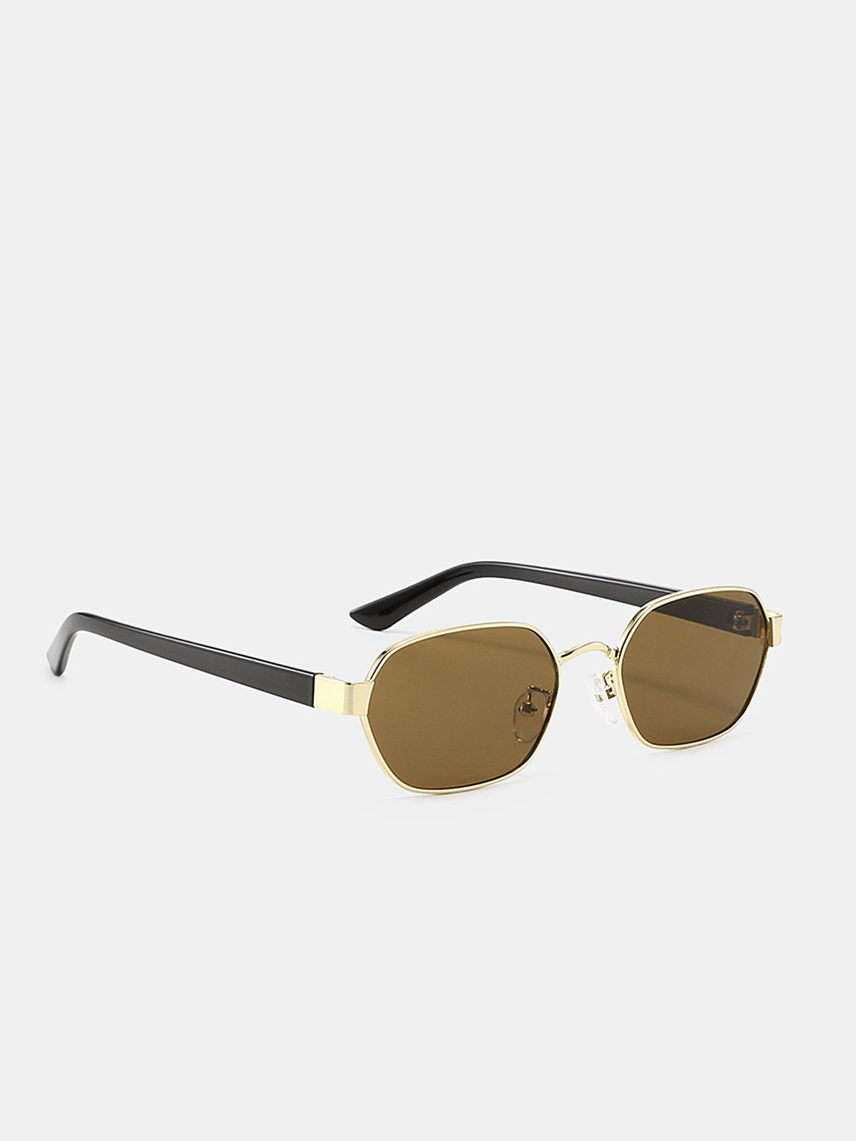 Vintage Rectangular Metal Sunglasses for Outdoor Activities