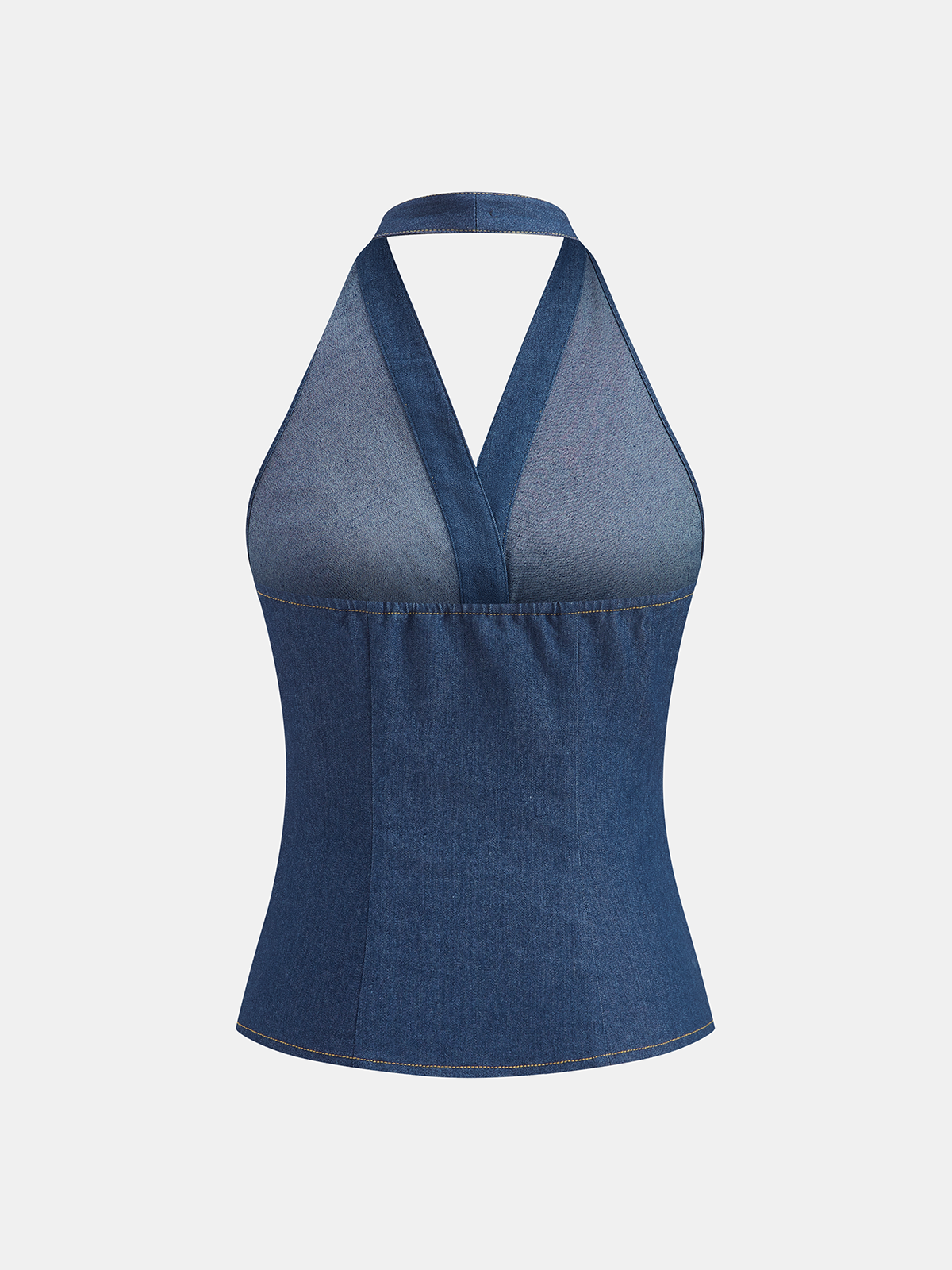 Cotton Blend Halter Vest & Shorts Set for Summer Casual Wear