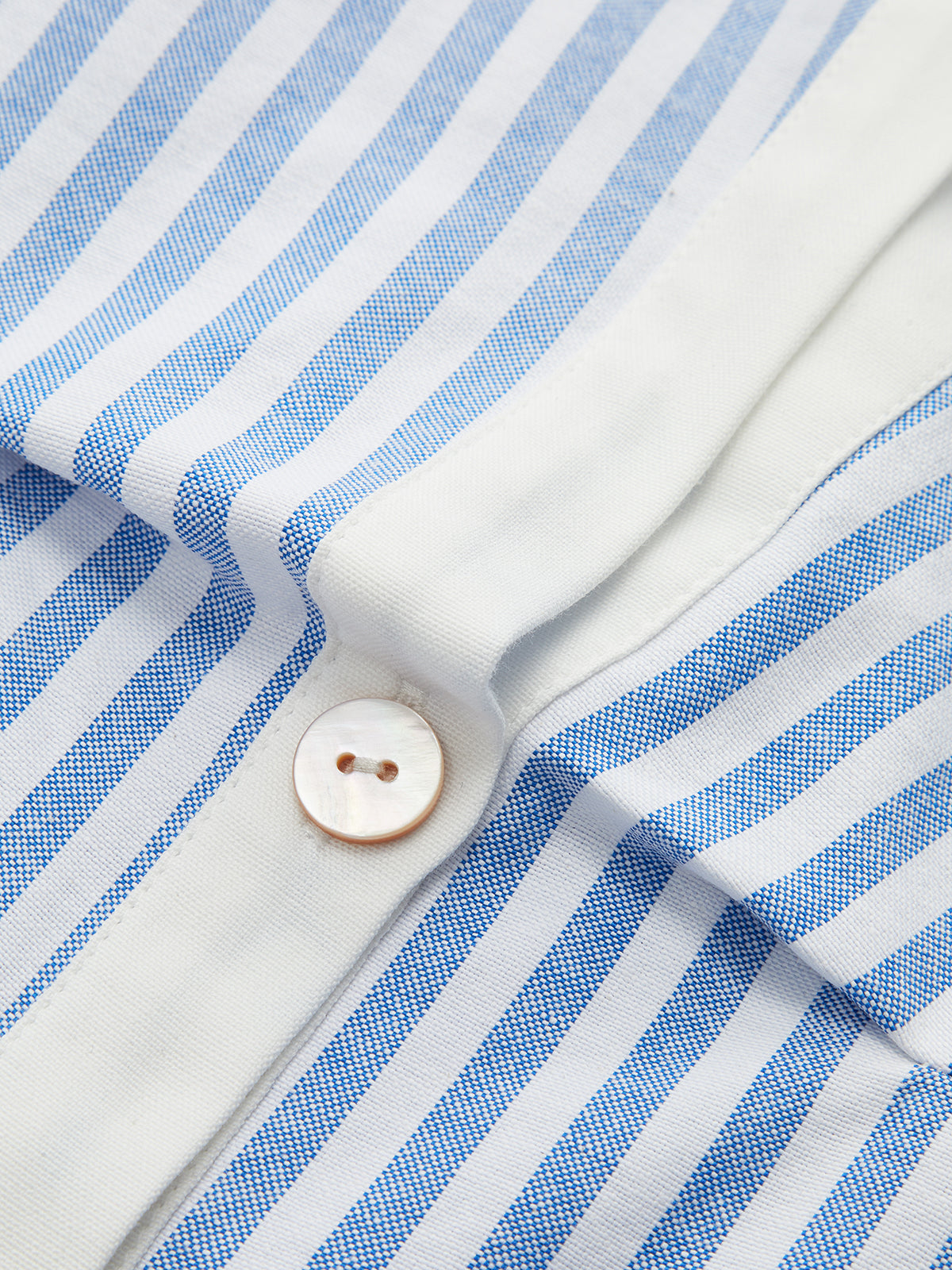 Striped Cotton Blend Cropped Shirt for Women Casual Summer Wear