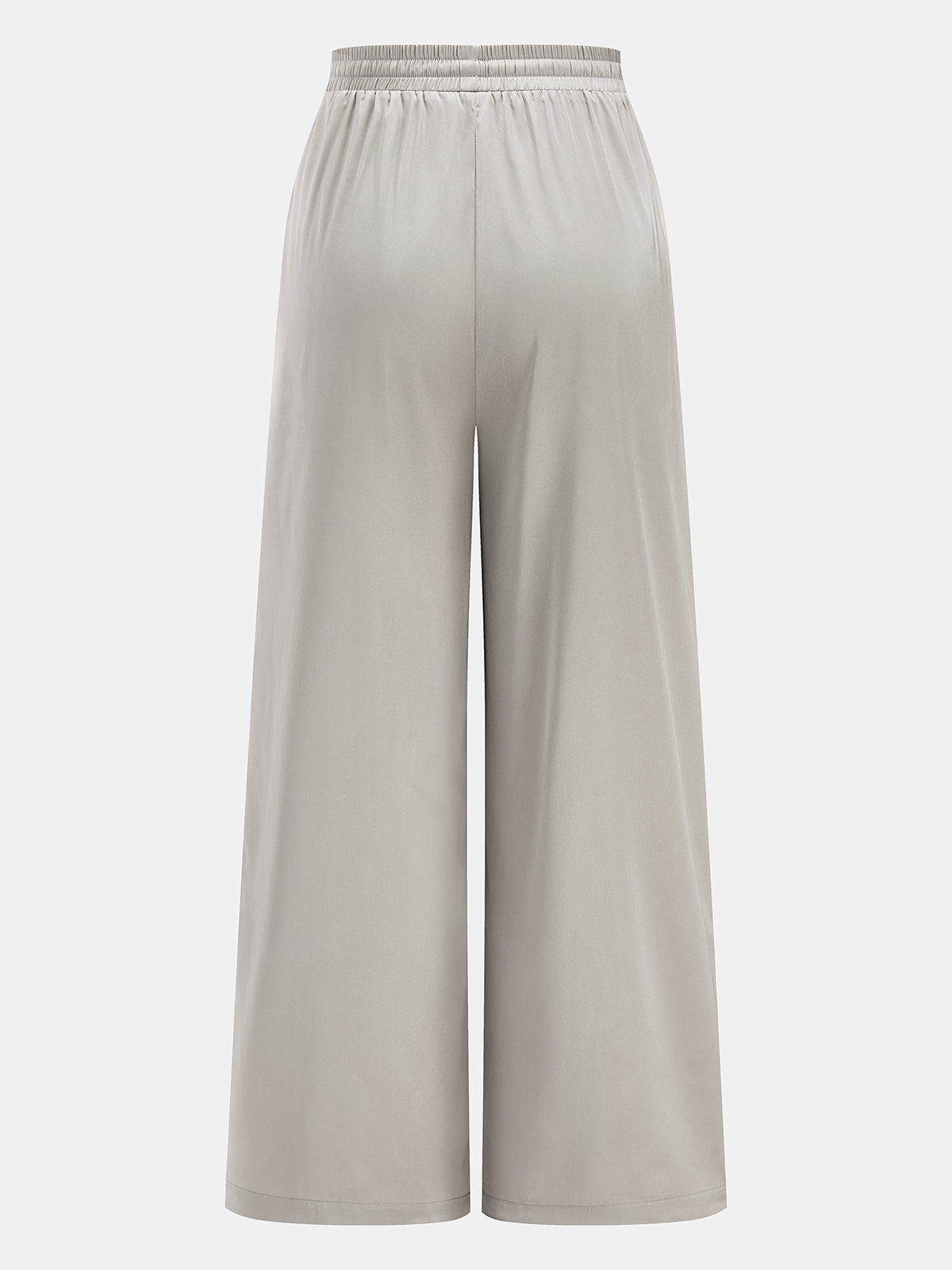 Elegant Satin One-Shoulder Top & Drawstring Pants Evening Set