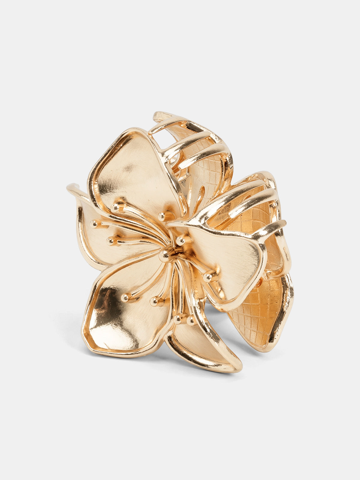 Flower Shaped Hair Claw Clip for Stylish Women Secure Hold
