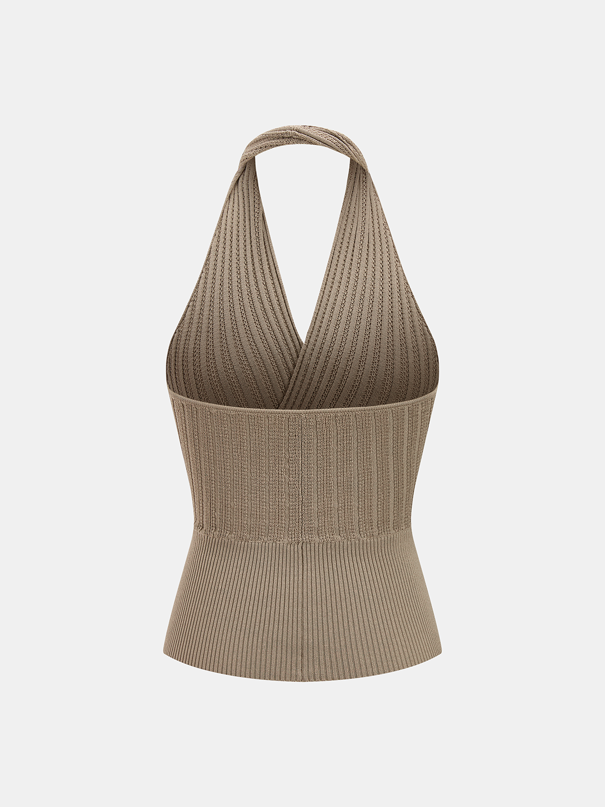 Halter Ribbed Wrap Knit Vest for Women Casual Summer Style