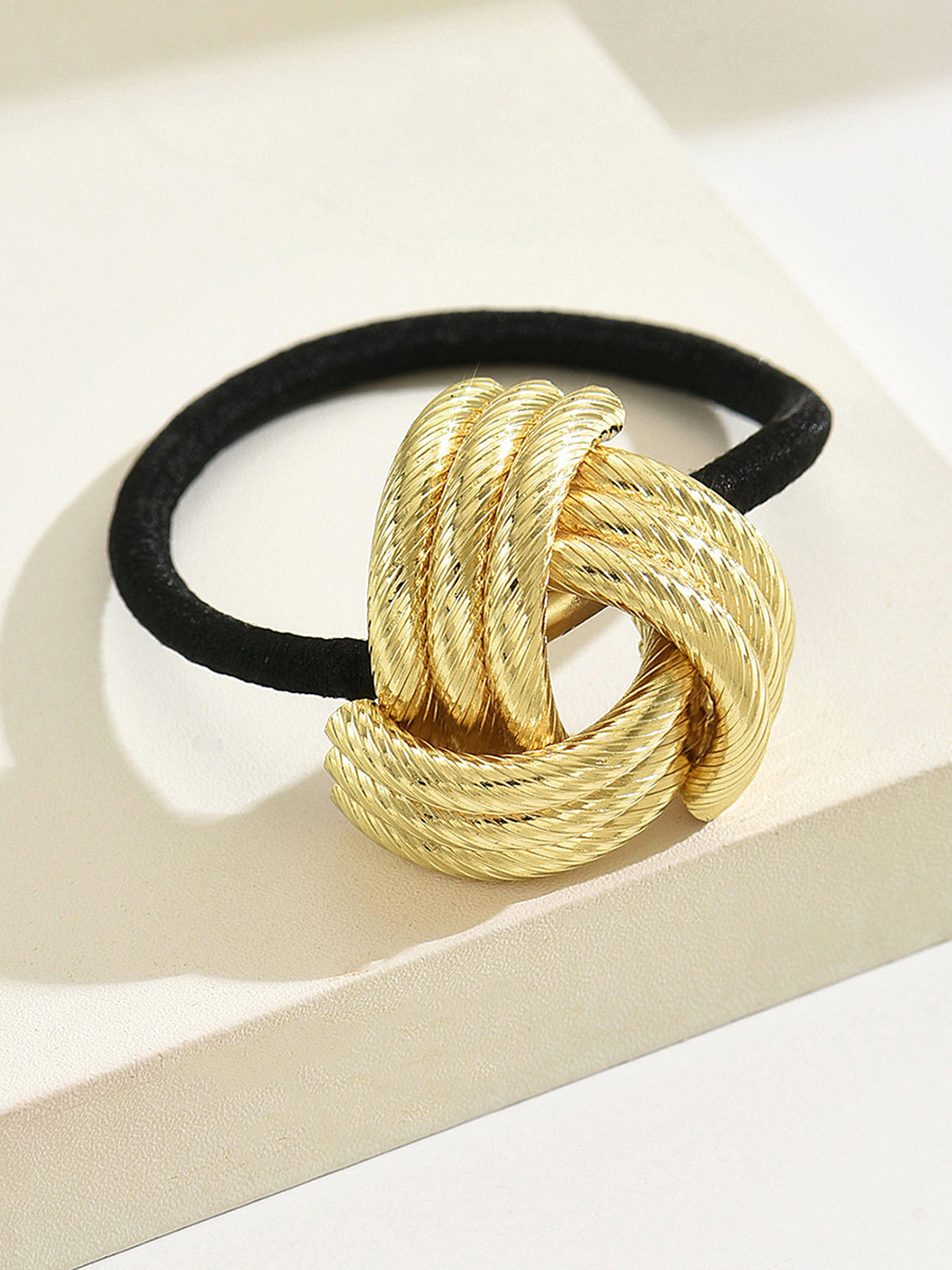 Knotted Decorative Ponytail Hair Tie for Women Stylish Accessory