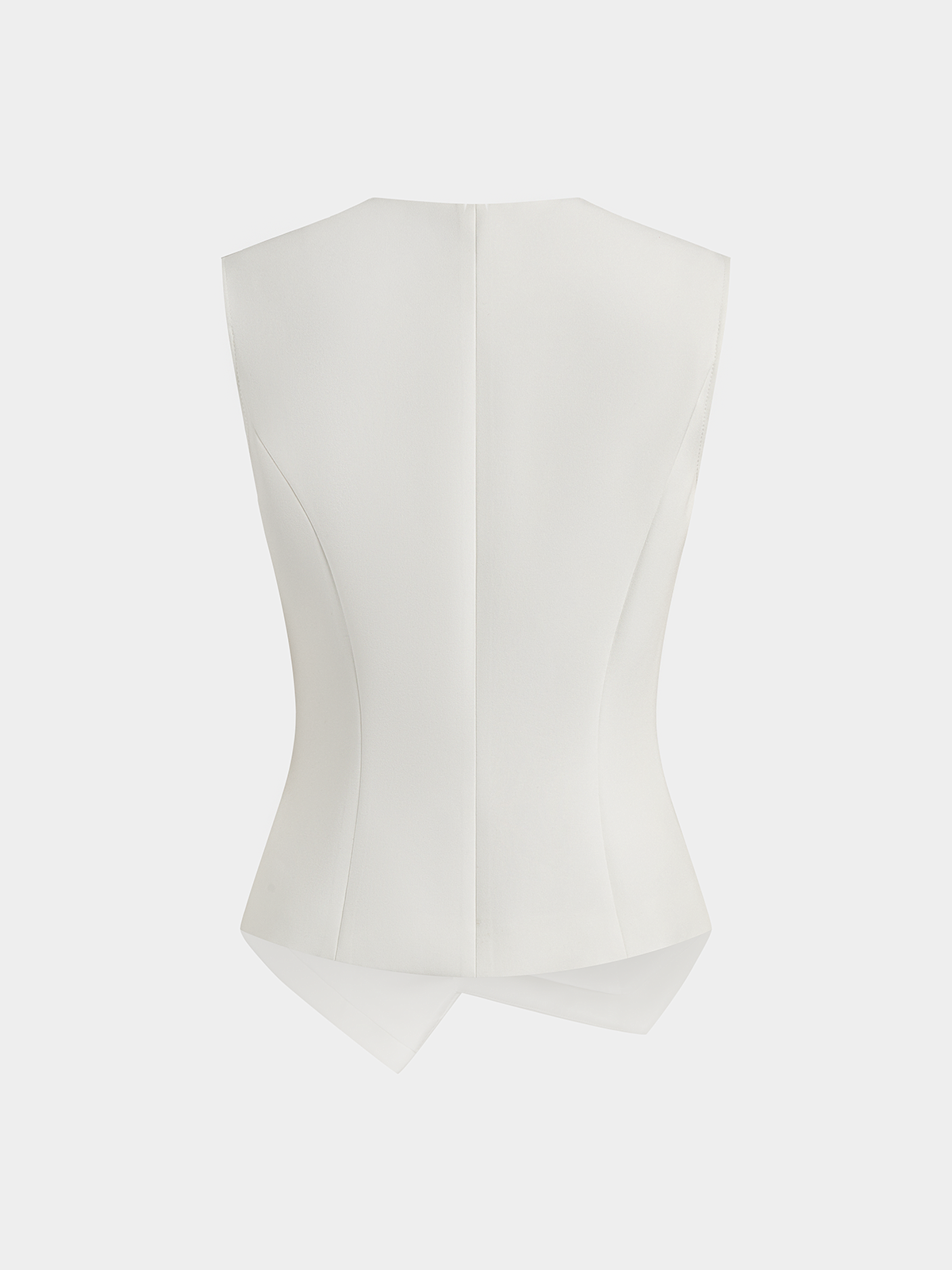 Asymmetric Buckle Waist Sleeveless Vest Adjustable Fit Comfort Style