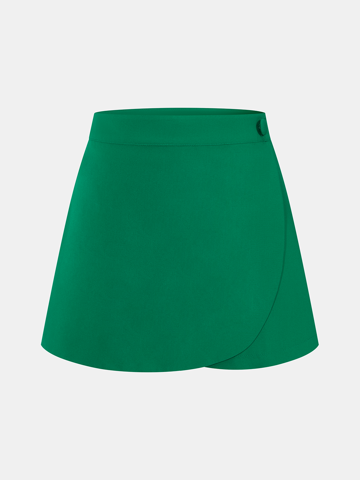 Button Front Tailored Vest & Skort Set with Adjustable Waistband