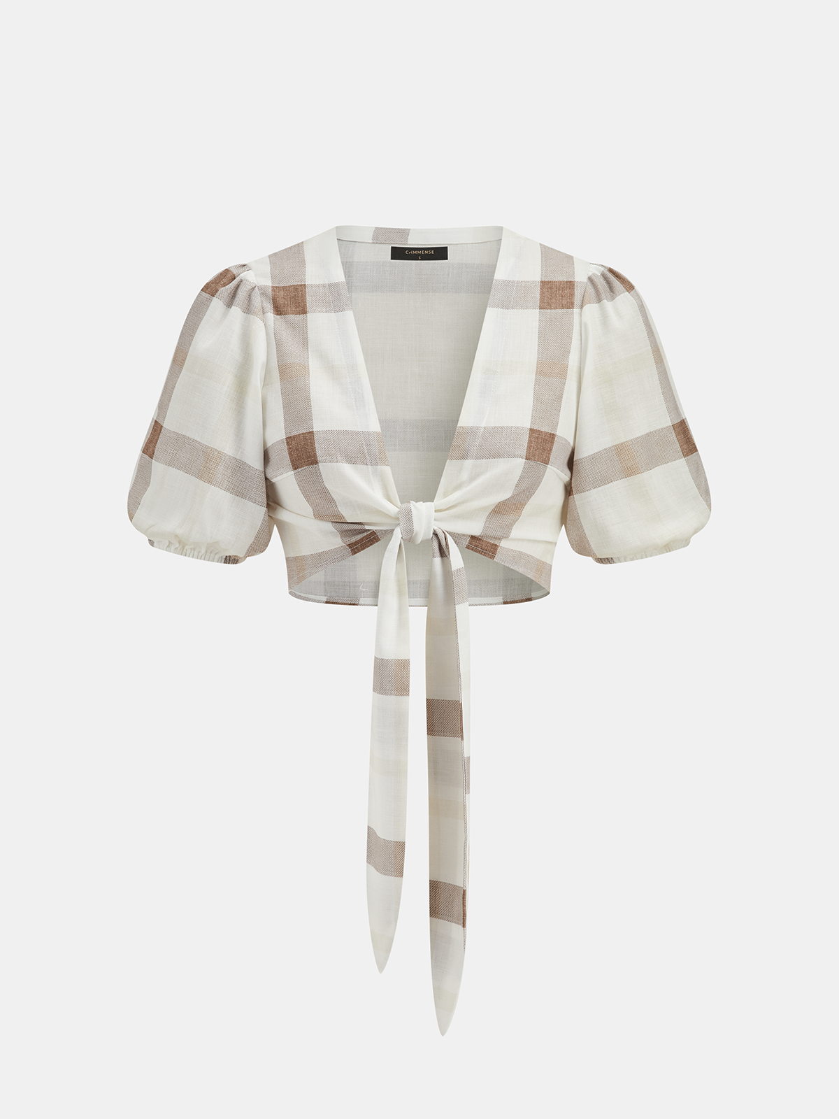 Plaid Tie-Front Crop Top & Maxi Skirt Set for Women Summer Casual