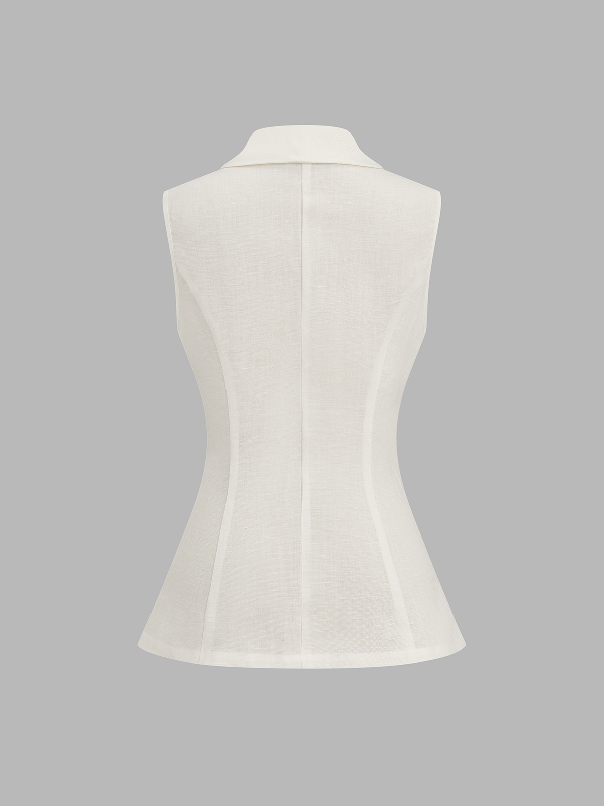 Lace Panel Frog Button Linen Blend Stylish Blazer Vest for Men