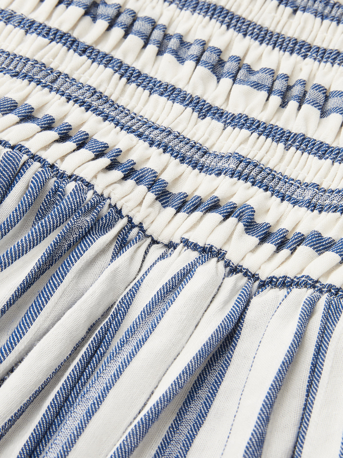 Striped Cotton Sleeveless Smocked Maxi Dress for Summer Casual Wear