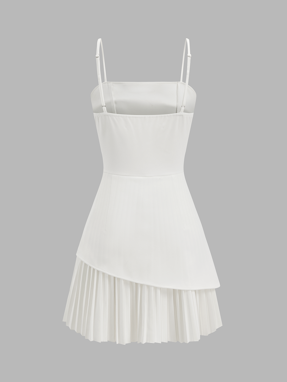 Pleated Hem Asymmetrical Cami Mini Dress for Women Summer Essentials