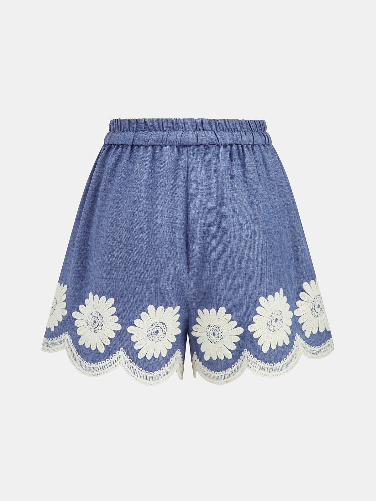 Daisy Embroidered Tank Top & Shorts Set - Women's Casual Summer Outfit