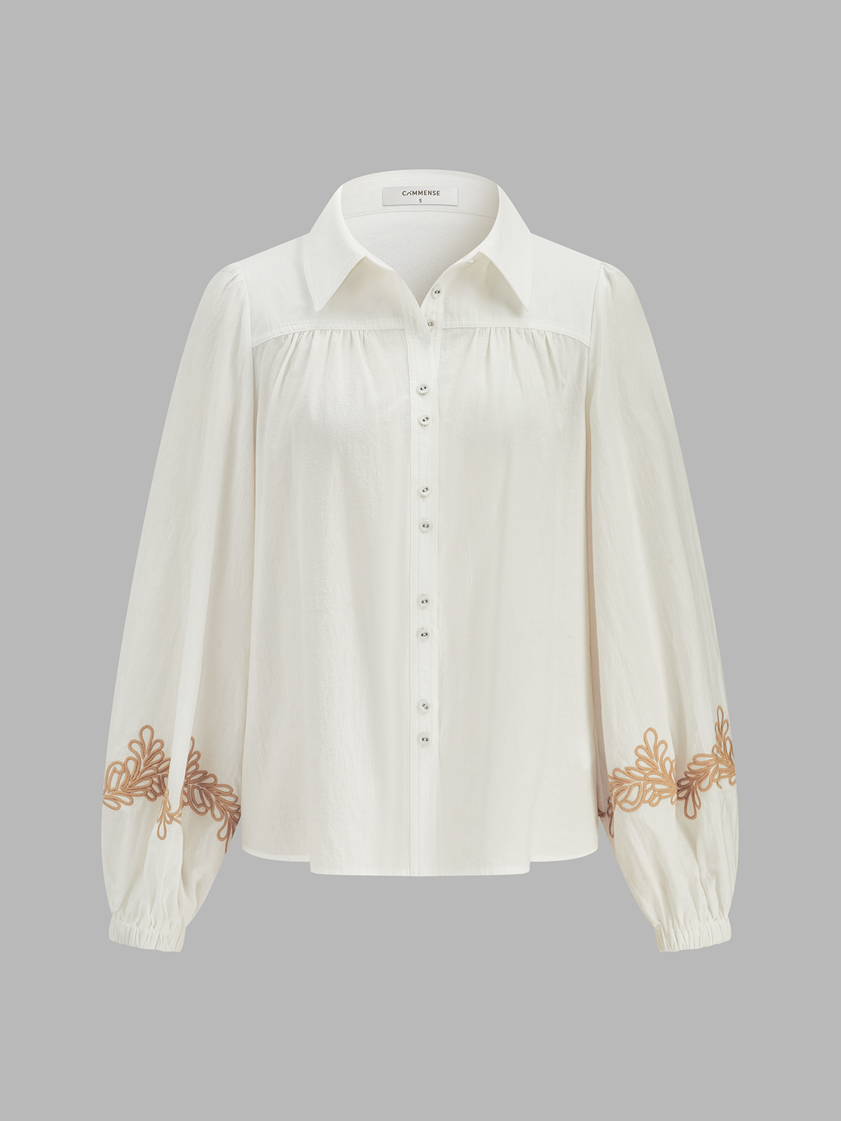 Cotton Embroidered Shirt & Belted Shorts Set For Summer Comfort