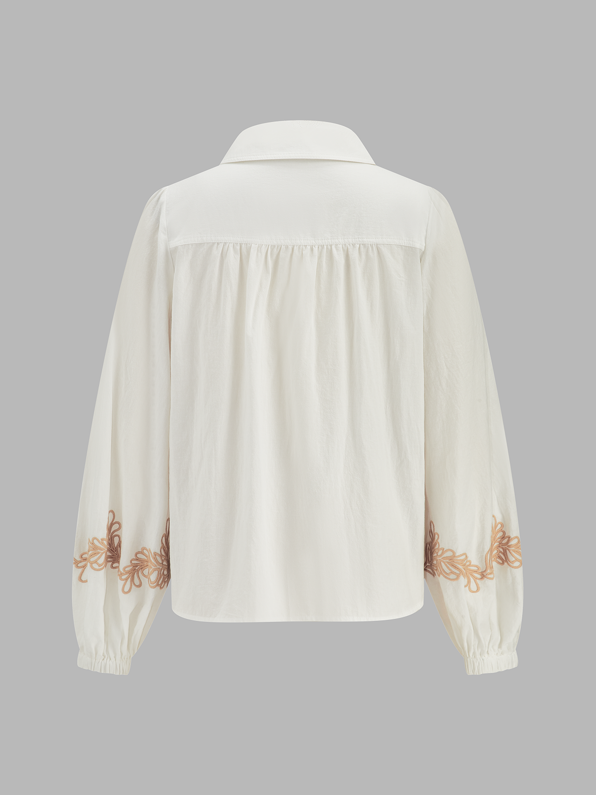 Cotton Embroidered Shirt & Belted Shorts Set For Summer Comfort
