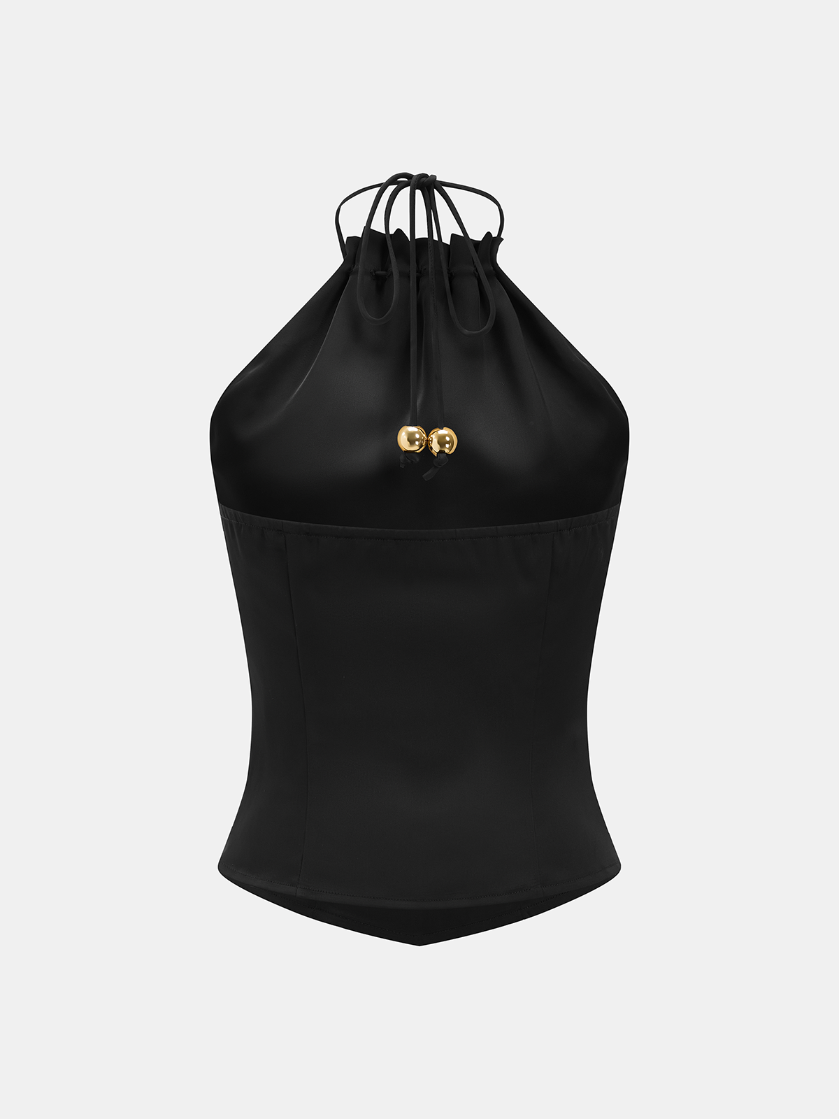 Metal Embellished Halter Tank Top for Women Casual Wear