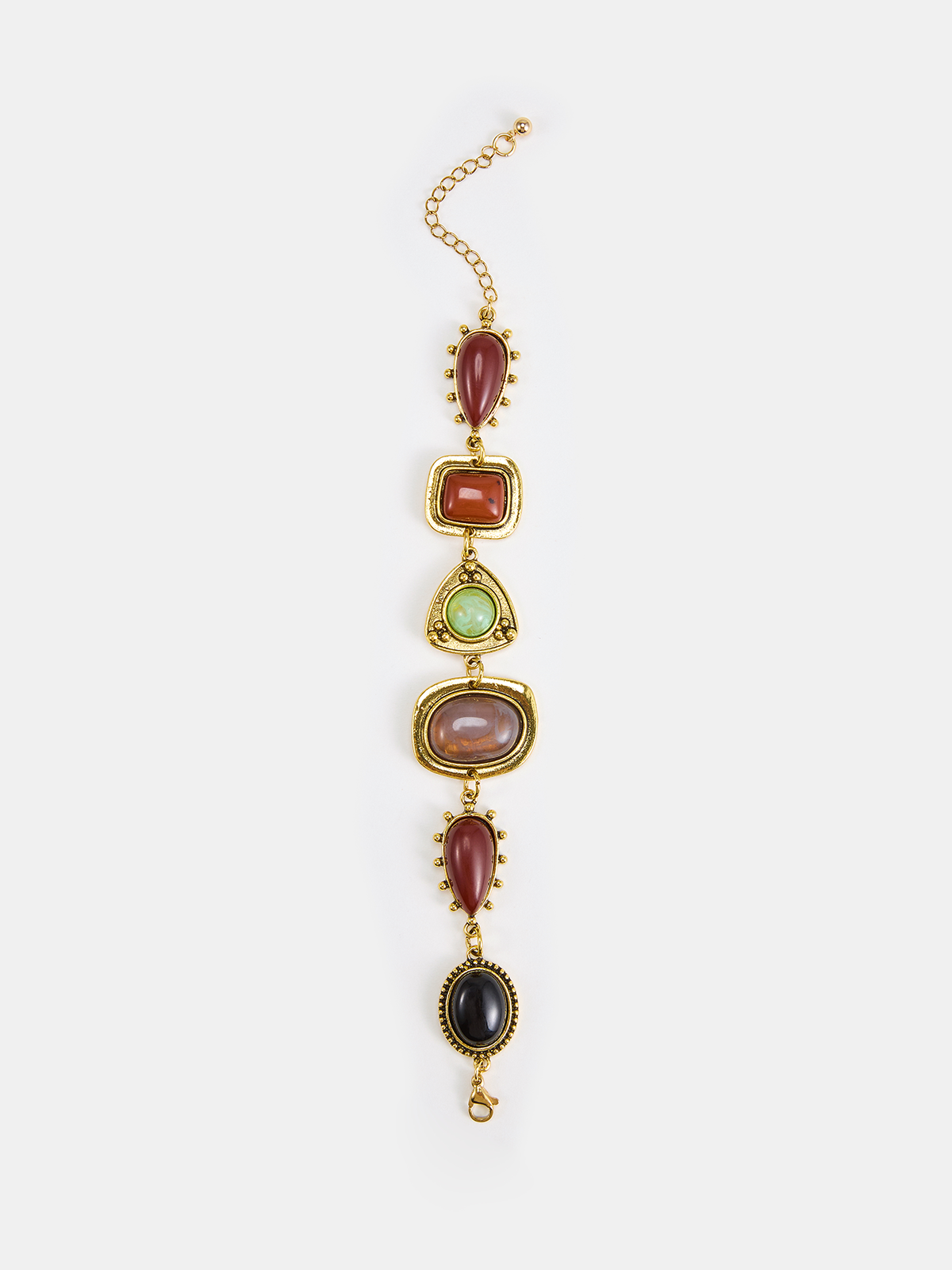 Vintage Statement Gemstone Bracelet with Elegant Design Elements